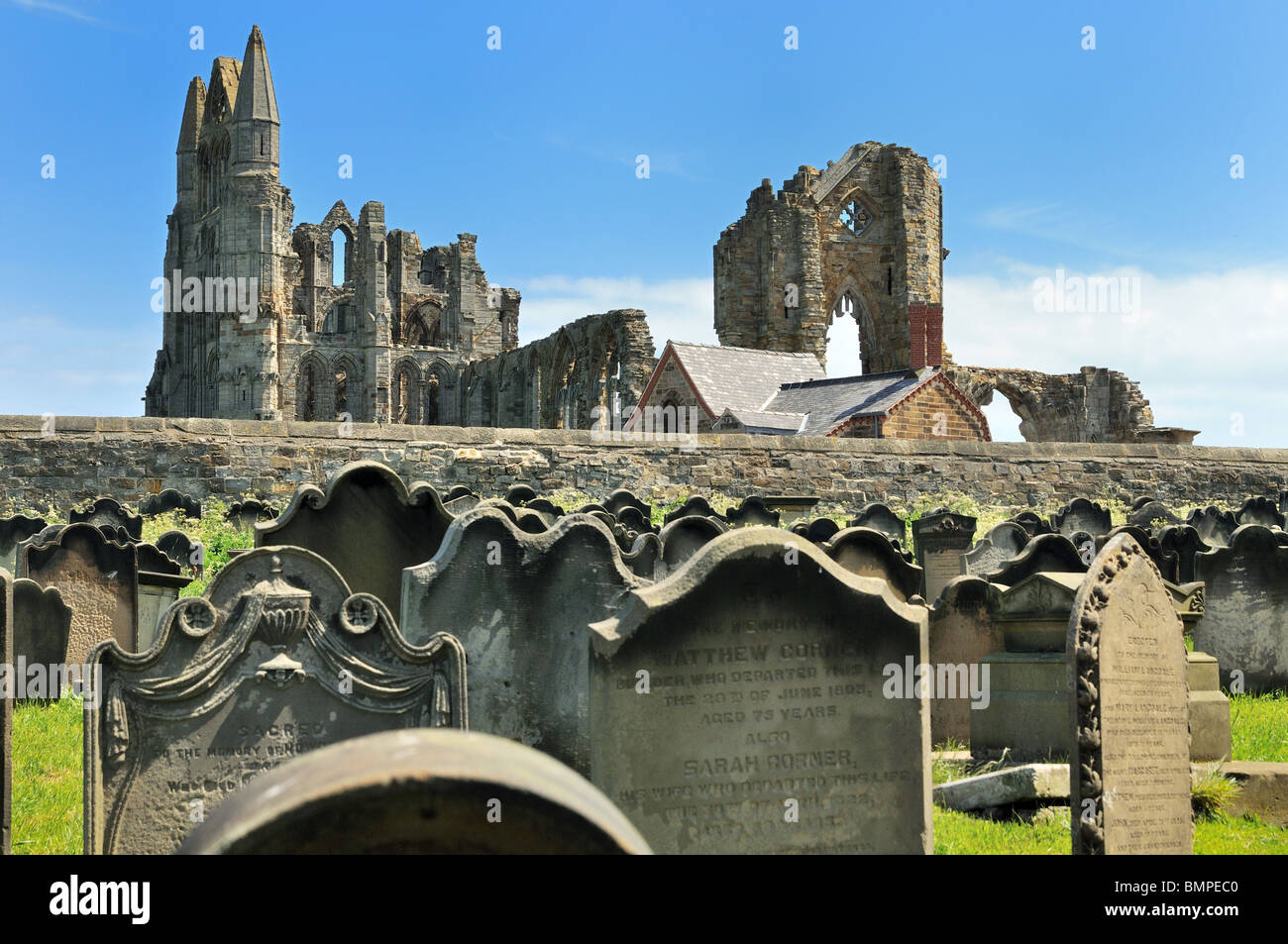 Whitby Abbey North Yorkshire England Stock Photo