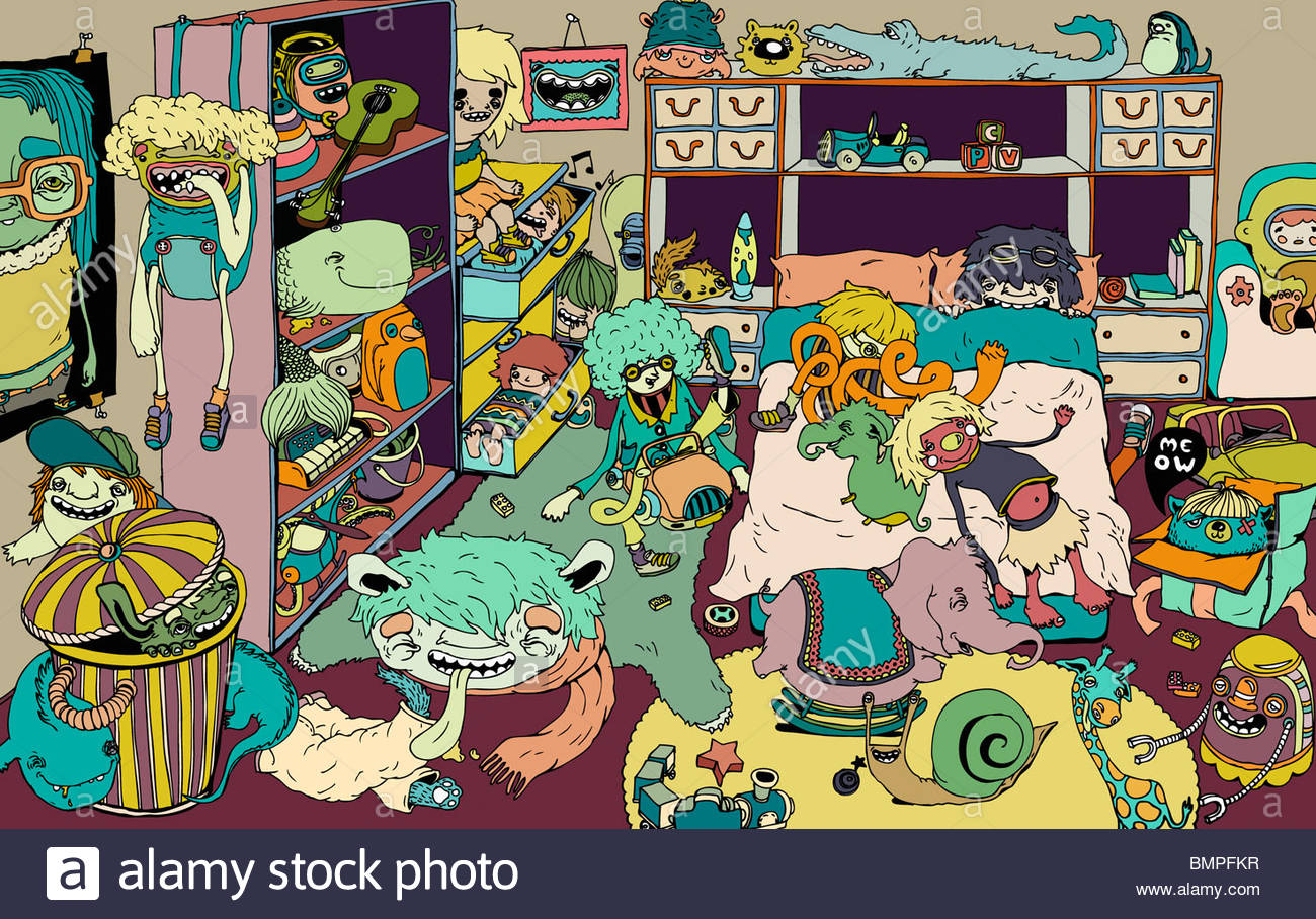 Messy Child S Bedroom Stock Photo 29998747 Alamy