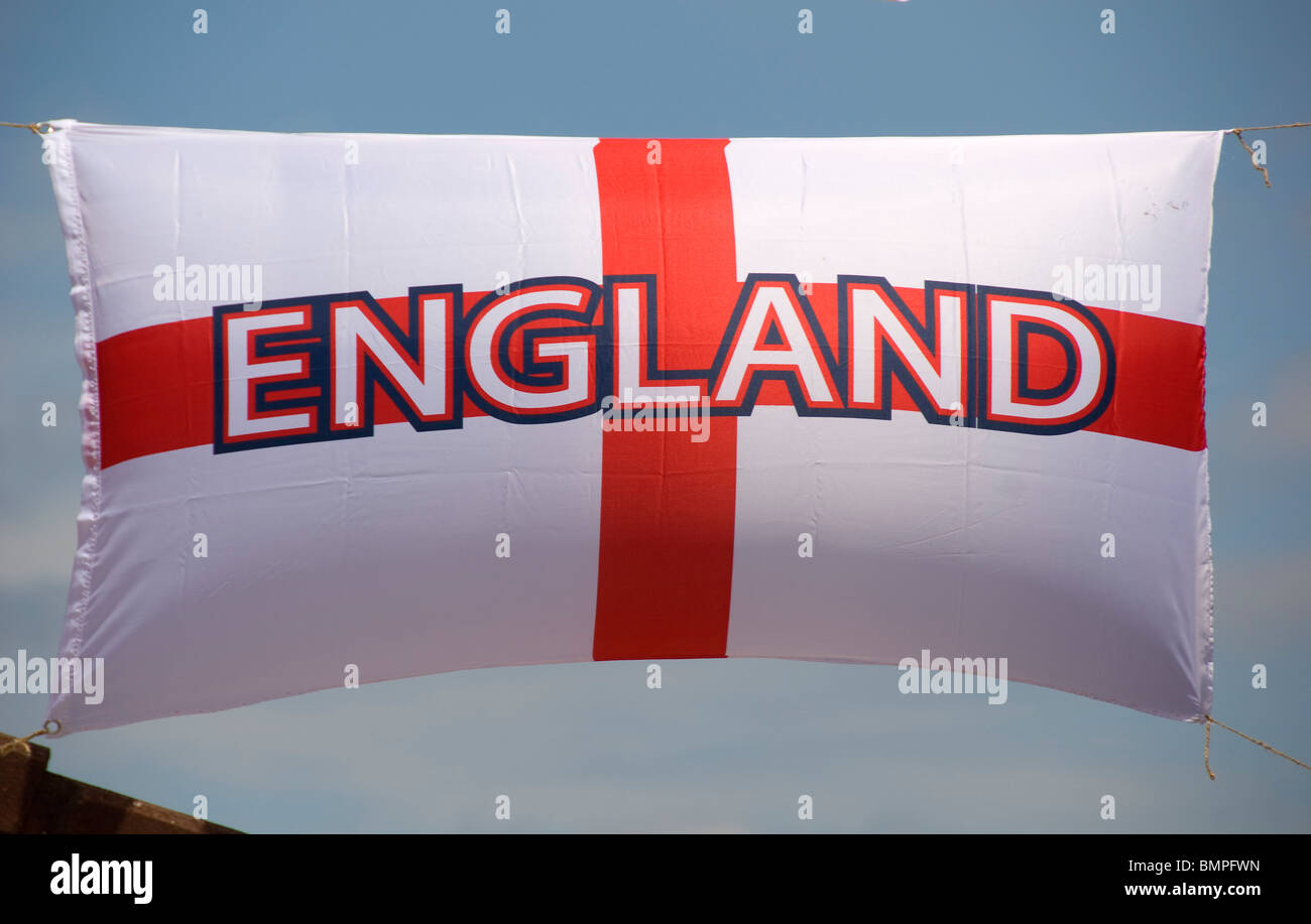 Flag, World Cup deco, England, UK Stock Photo