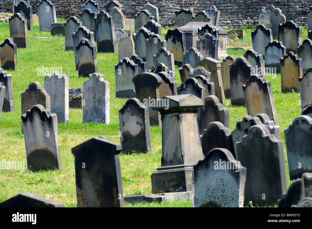 Whitby Graveyard  North Yorkshire England Stock Photo