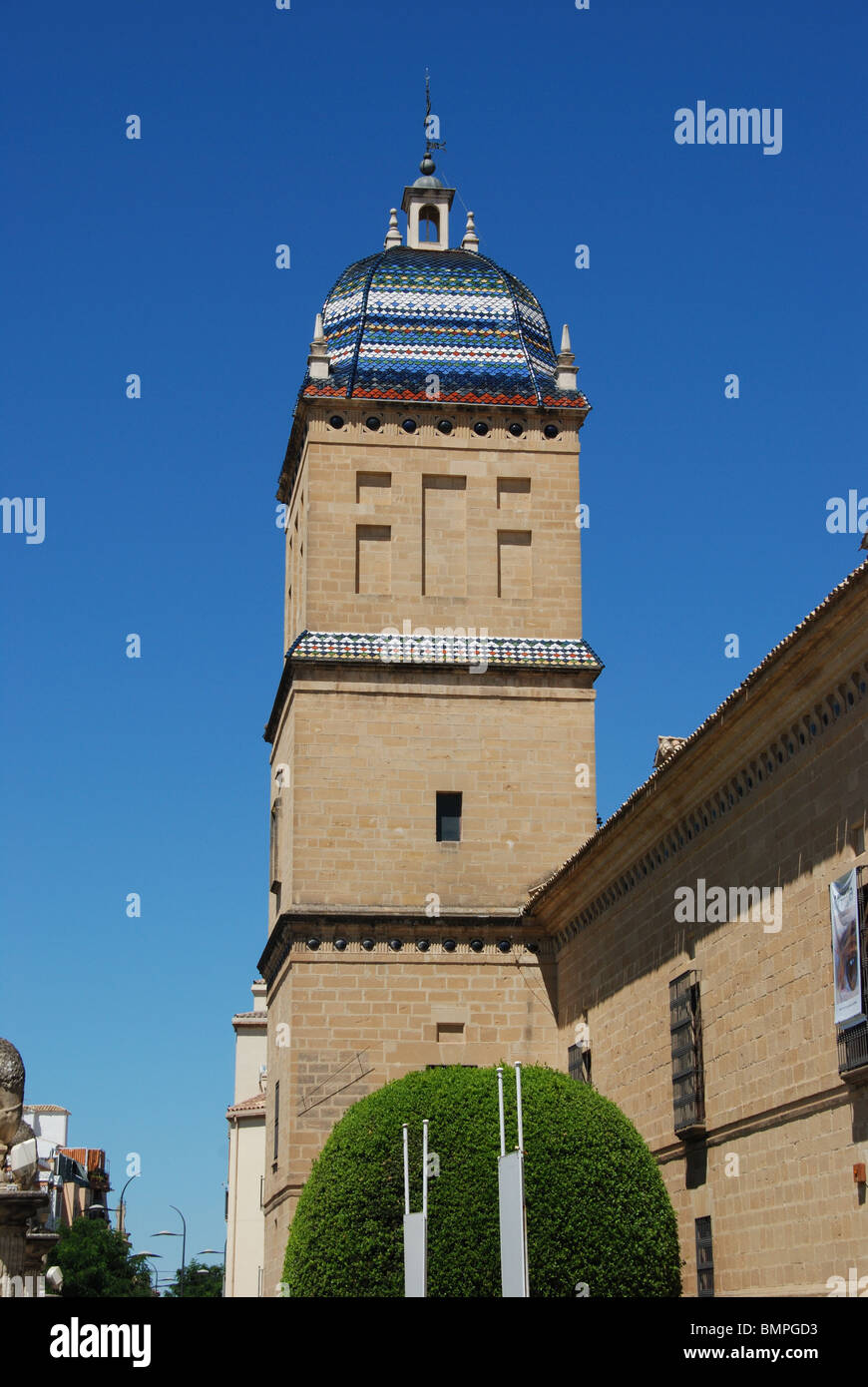 Hospital de Santiago tower, Ubeda, Jaen Province, Andalucia, Spain, Western Europe. Stock Photo