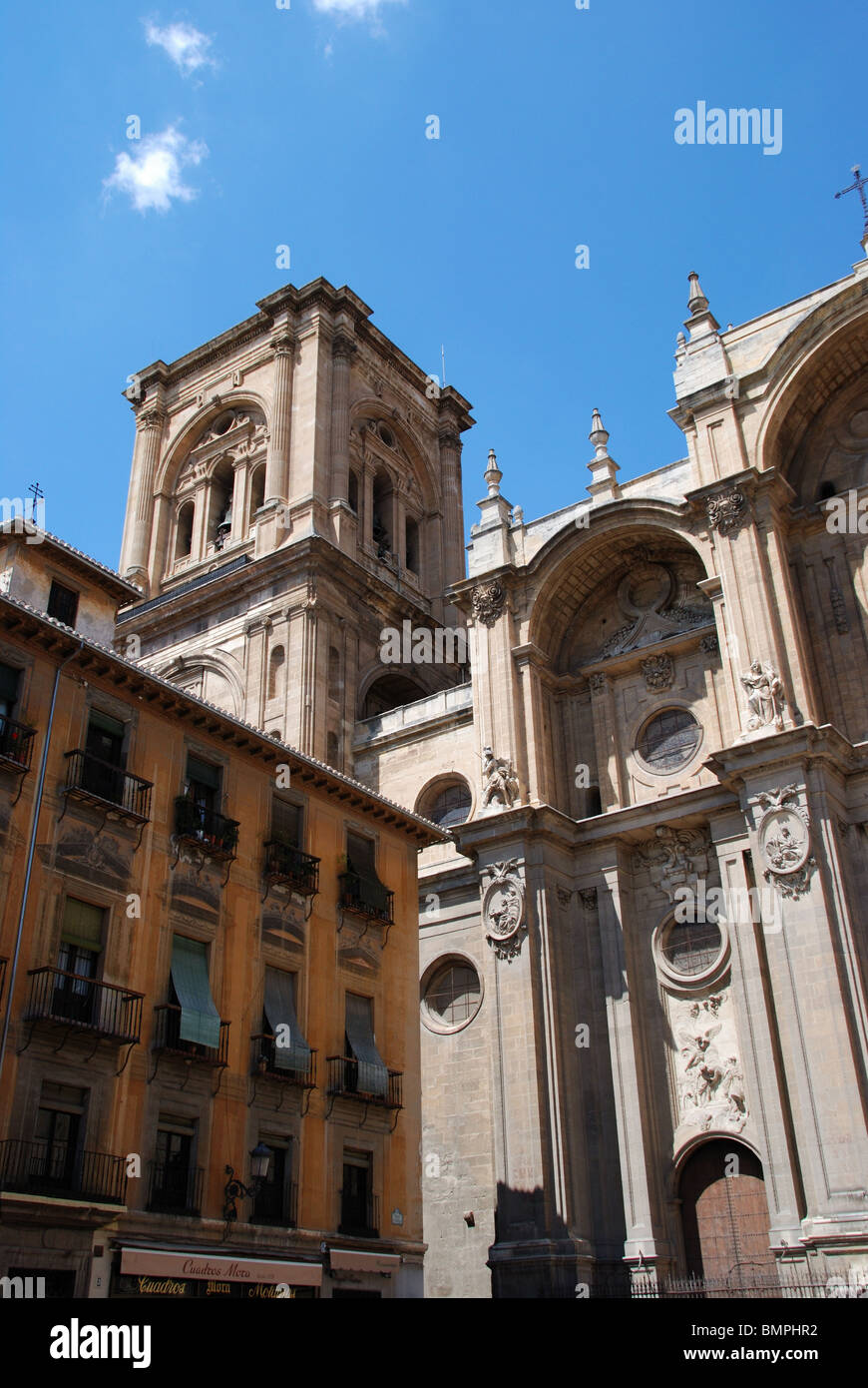 West front and bell tower, Cathedral of Santa Maria de la Encarnacion ...
