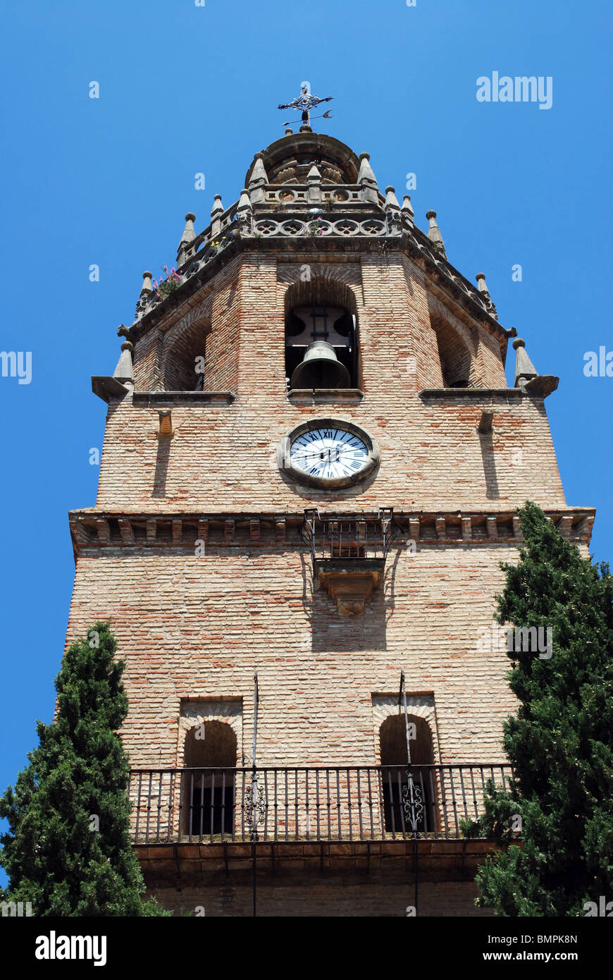 Spain iglesia de santa maria la mayor tower hi-res stock photography ...