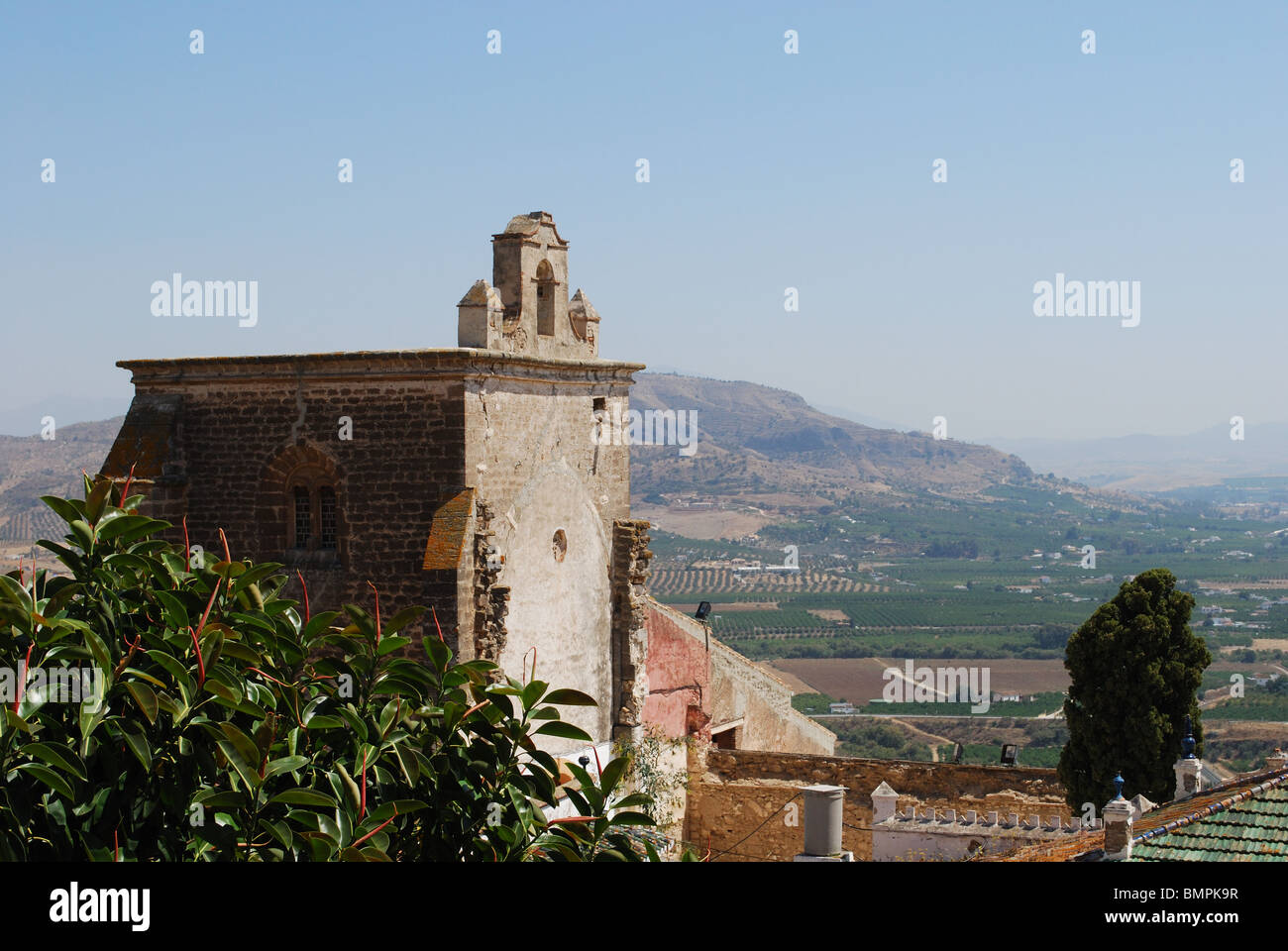 Alora Iglesia (Church) del Cerro de las Torres seen from the castle, Alora ...