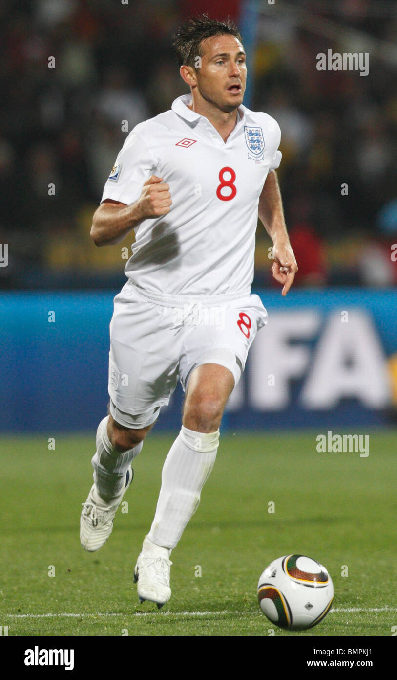 Frank Lampard of England in action during a 2010 FIFA World Cup football match against the United States June 12, 2010. Stock Photo
