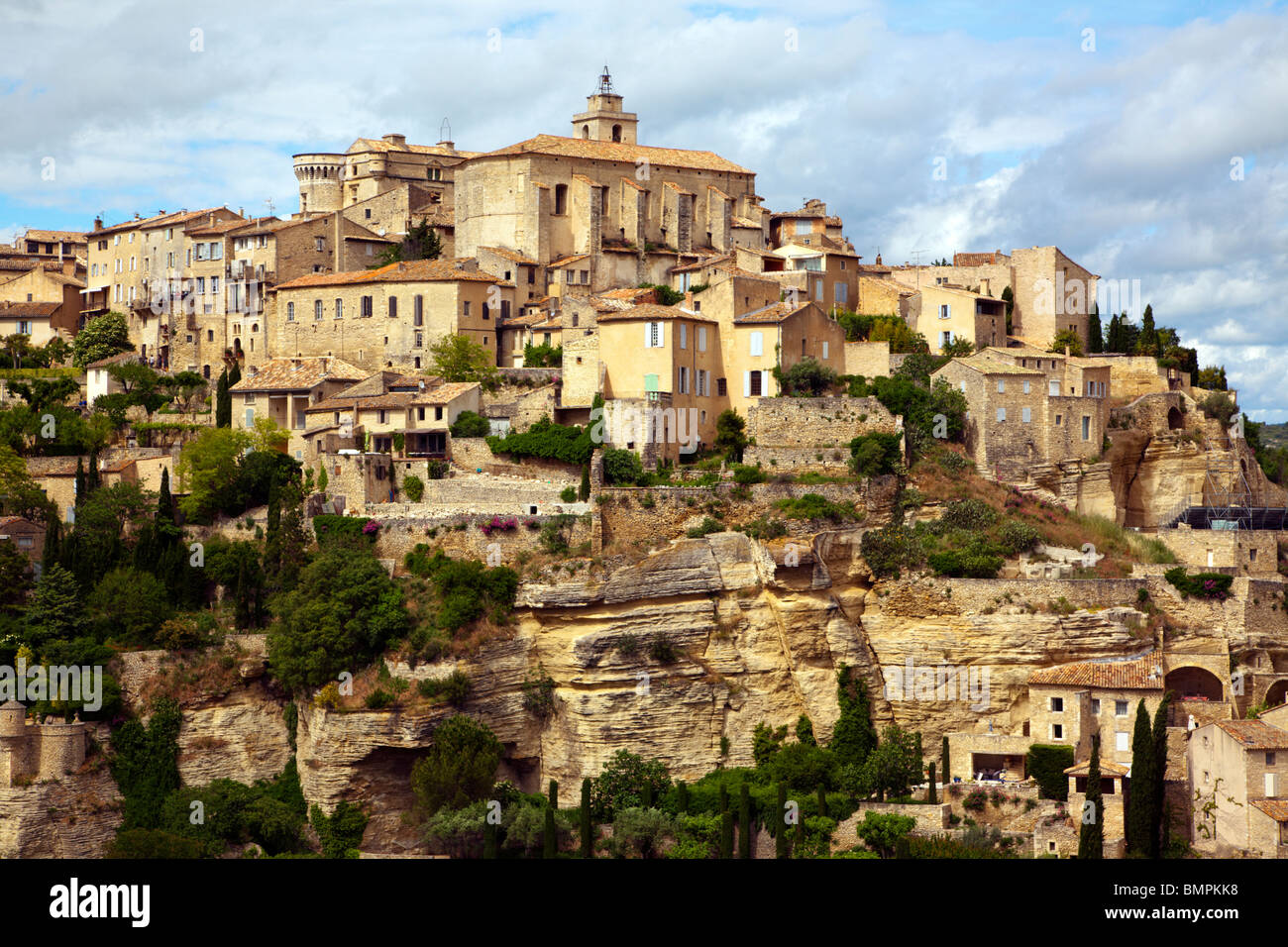the artists village Gordes, Provence, France Stock Photo