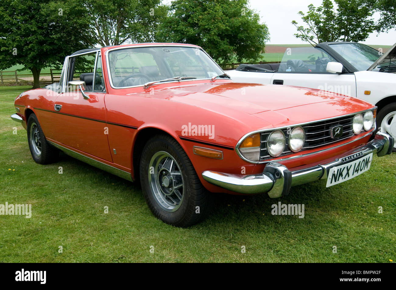 triumph stag bl british leyland sports car uk Stock Photo Alamy