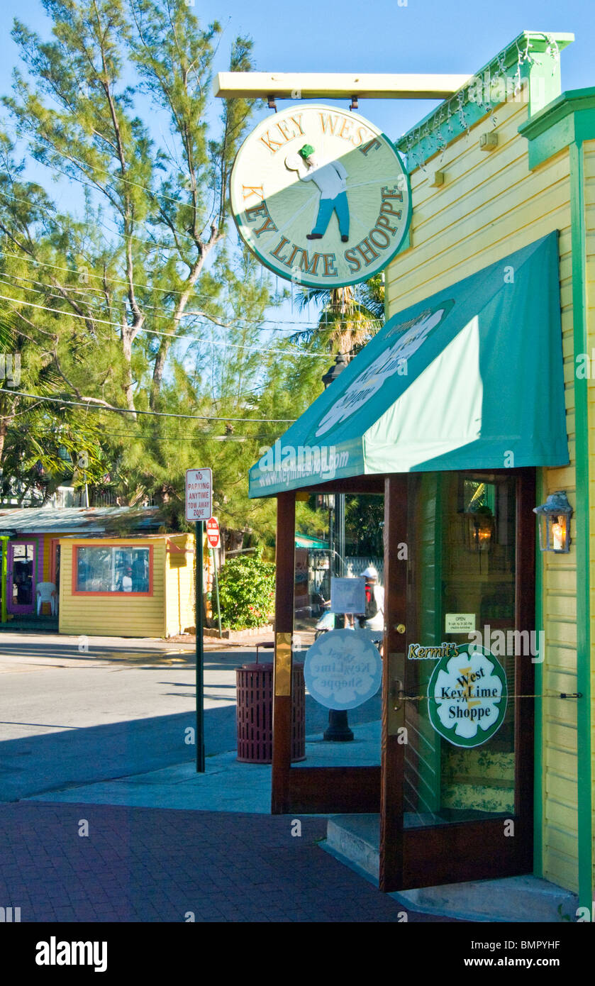 A key lime pie shop in Key west Florida Stock Photo