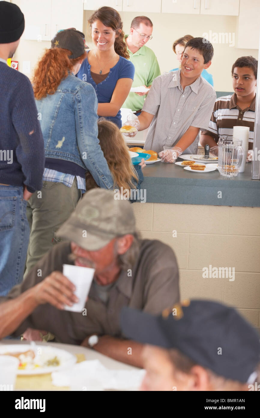 Mother serves soup hires stock photography and images Alamy