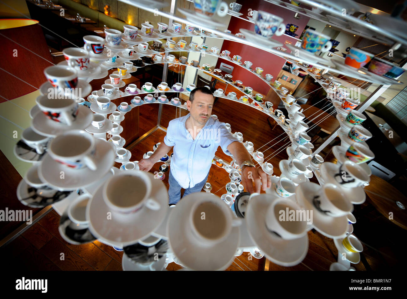 286 illy espresso cup sculpture debuts UK tour in Brighton. Marco