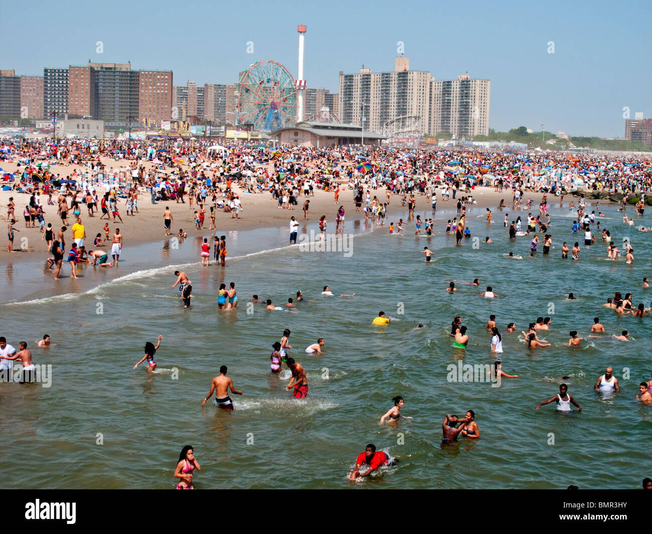 Bathing swimming coney island hi-res stock photography and images - Alamy, image size:1300x1064