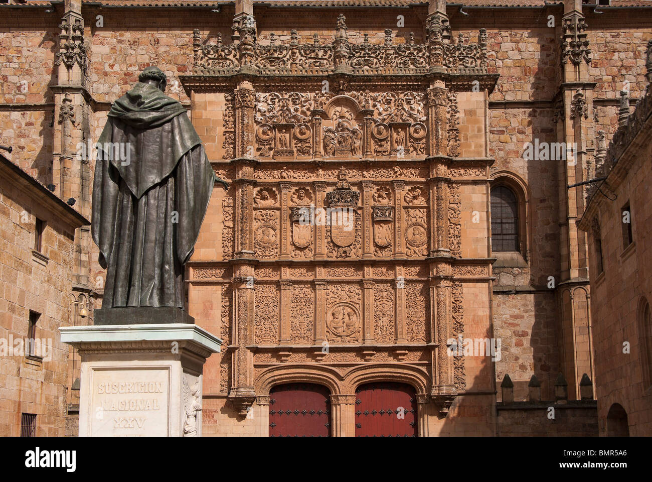 facade of the university of Salamanca the oldest university in Spain Stock Photo