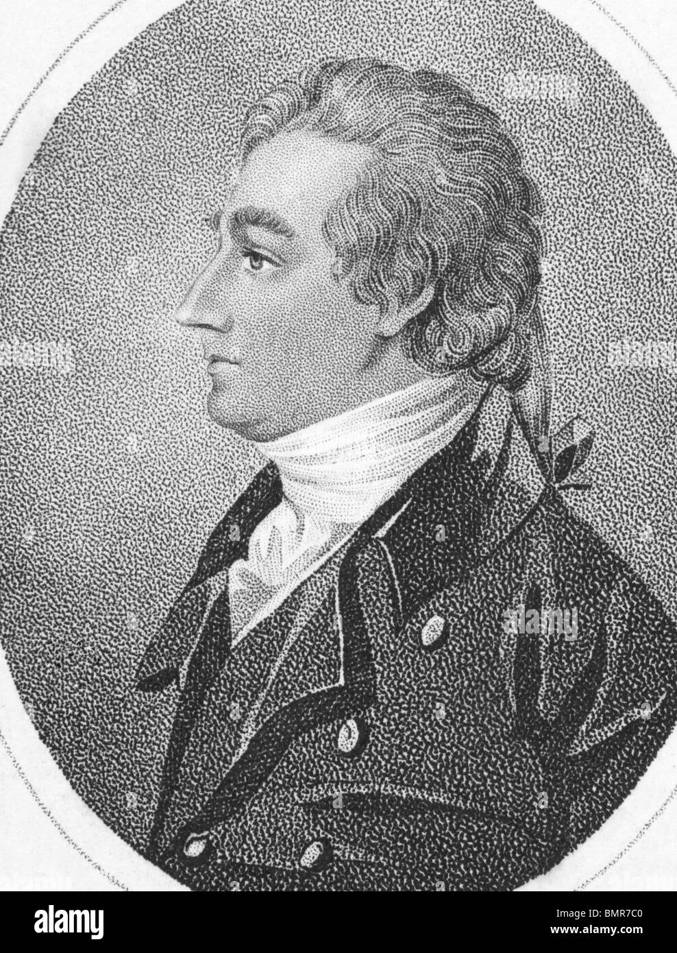 Joseph Shepherd Munden (1758-1832) on engraving from the 1800s. English actor. Stock Photo