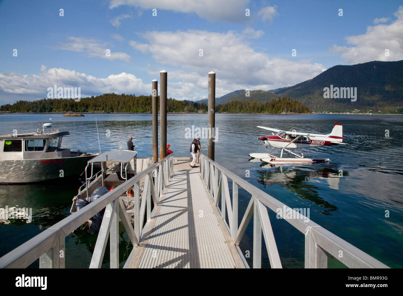 Floatplane, Talon Lodge, Sitka, Alaska Stock Photo