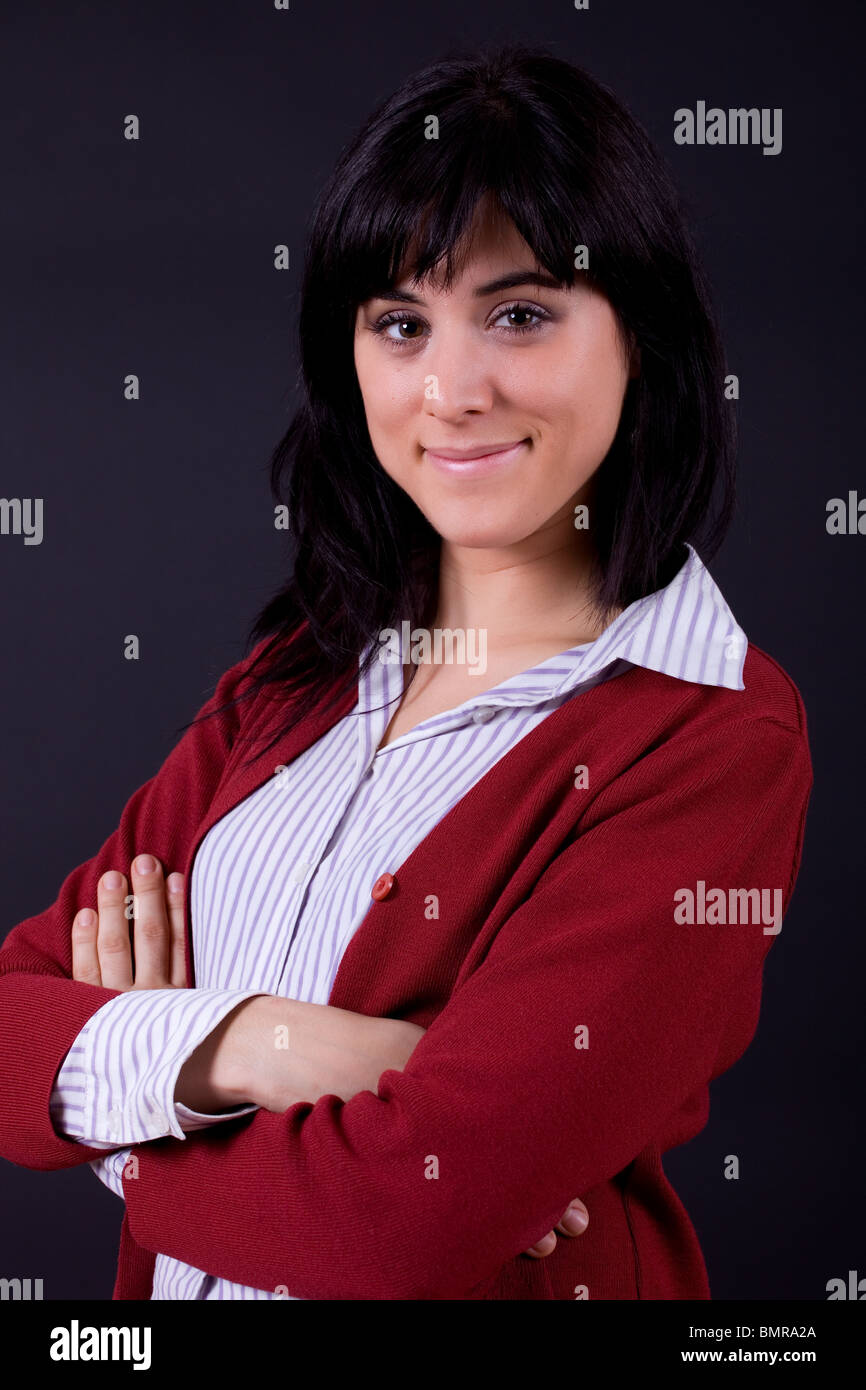an young beautiful woman close up portrait Stock Photo - Alamy