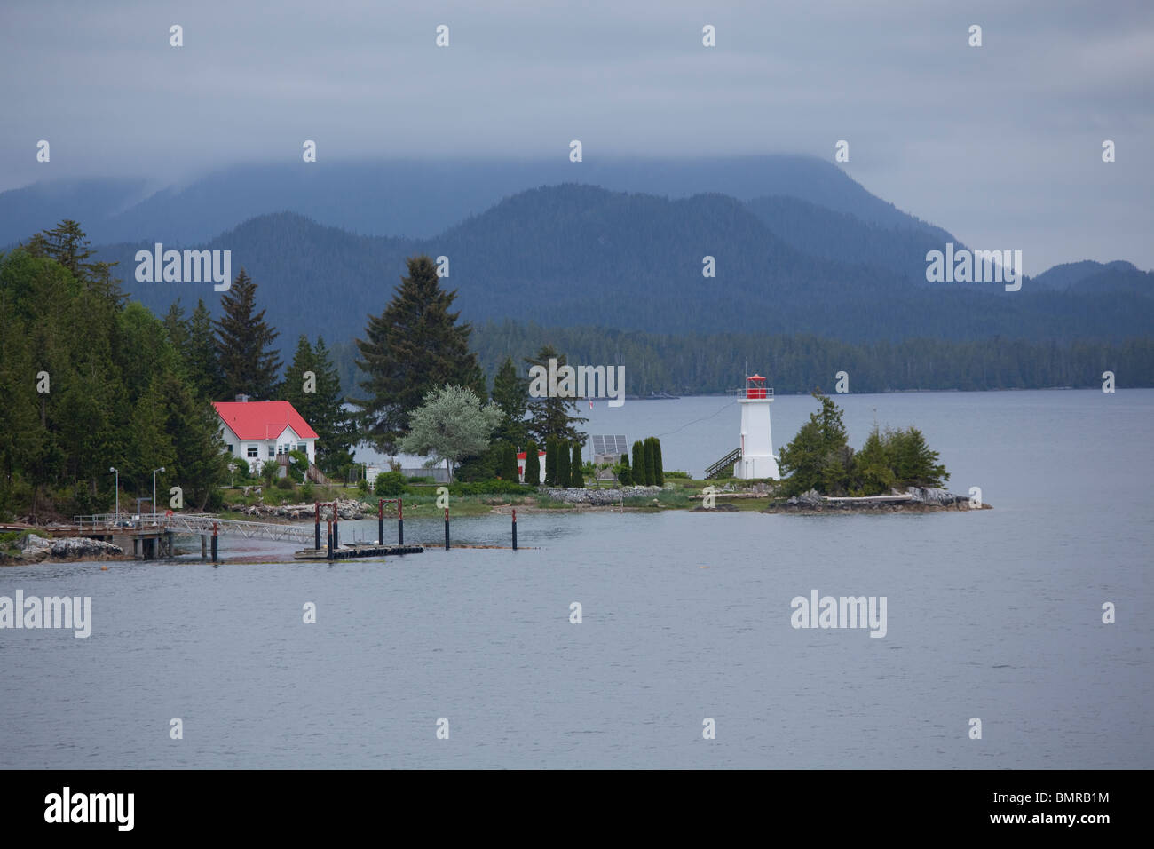 Dryad Point Lighthouse near Bella Bella, BC, British Columbia, Canada Stock Photo Alamy
