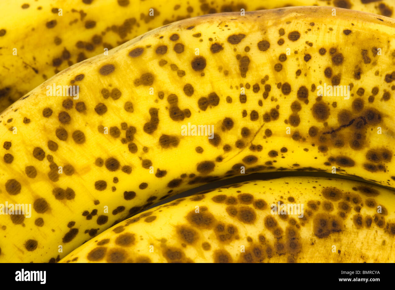 Tree spotty bananas skin Stock Photo