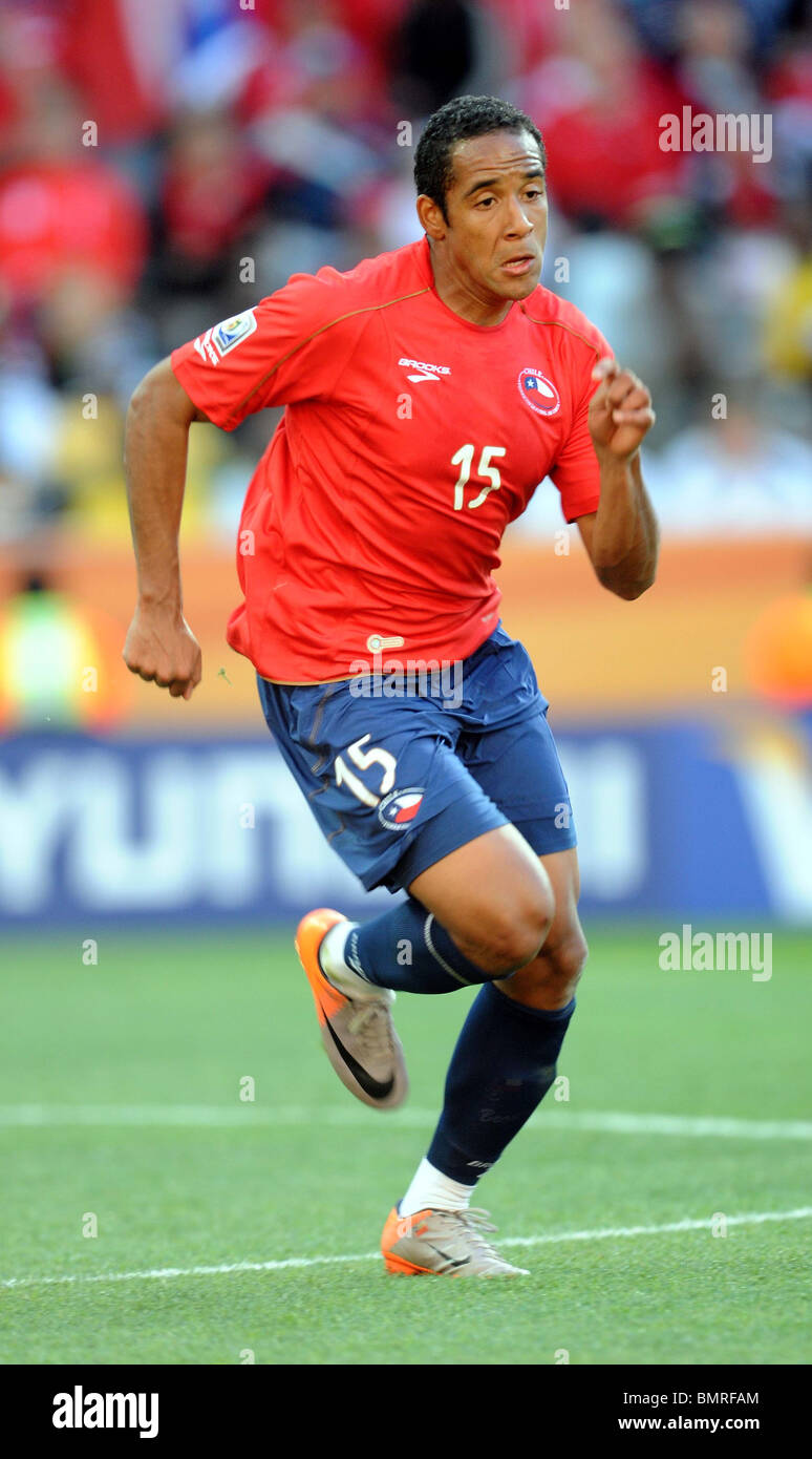 JEAN BEAUSEJOUR CHILE MBOMBELA STADIUM  SOUTH AFRICA 16 June 2010 Stock Photo