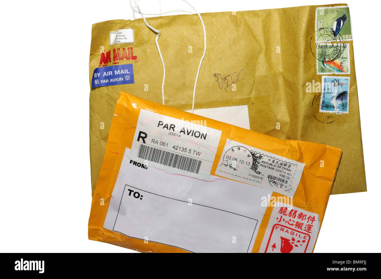 Letter, a small parcel Stock Photo