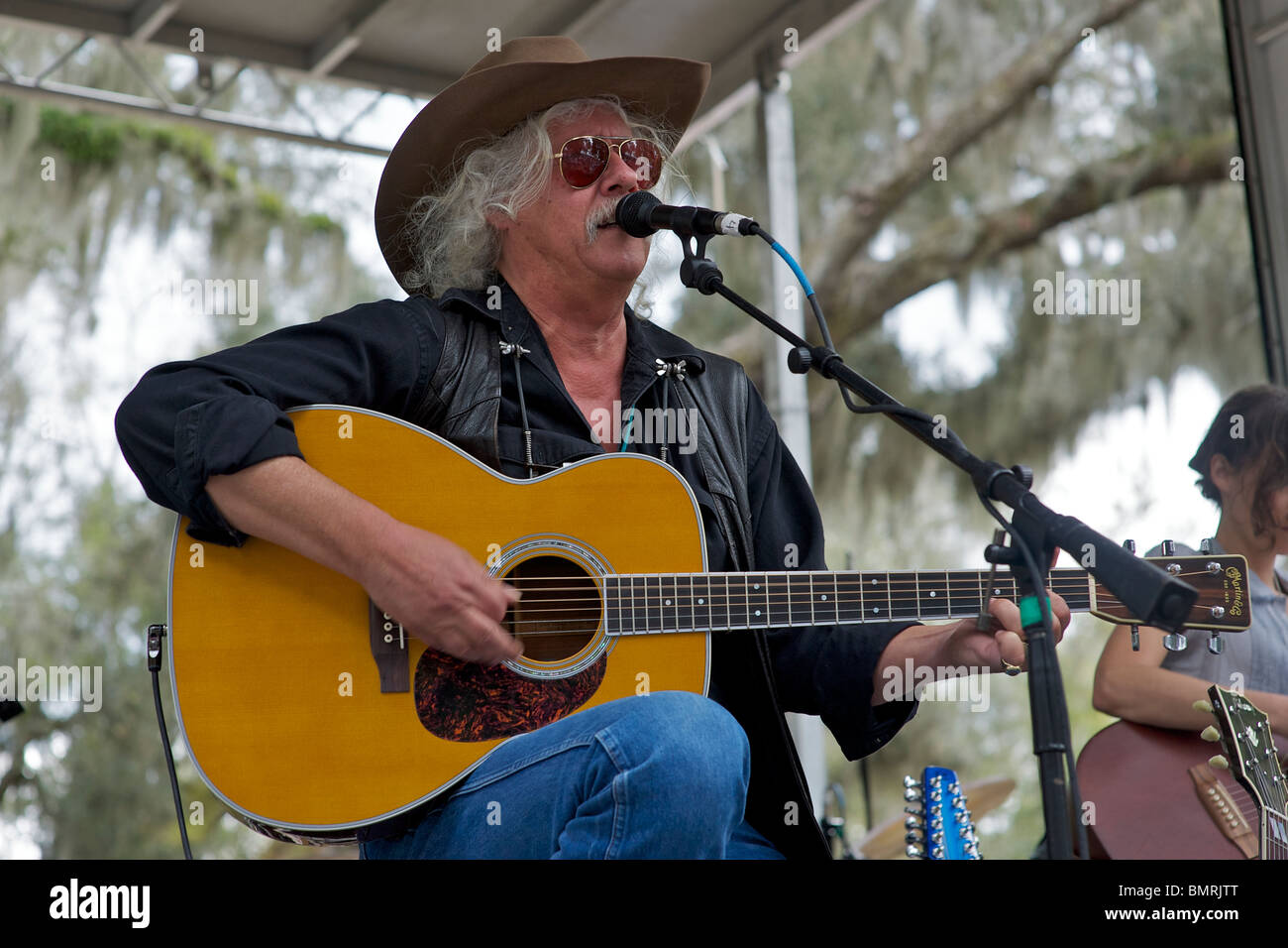 Arlo Guthrie performing at the Southern Exposure Festival Stock Photo
