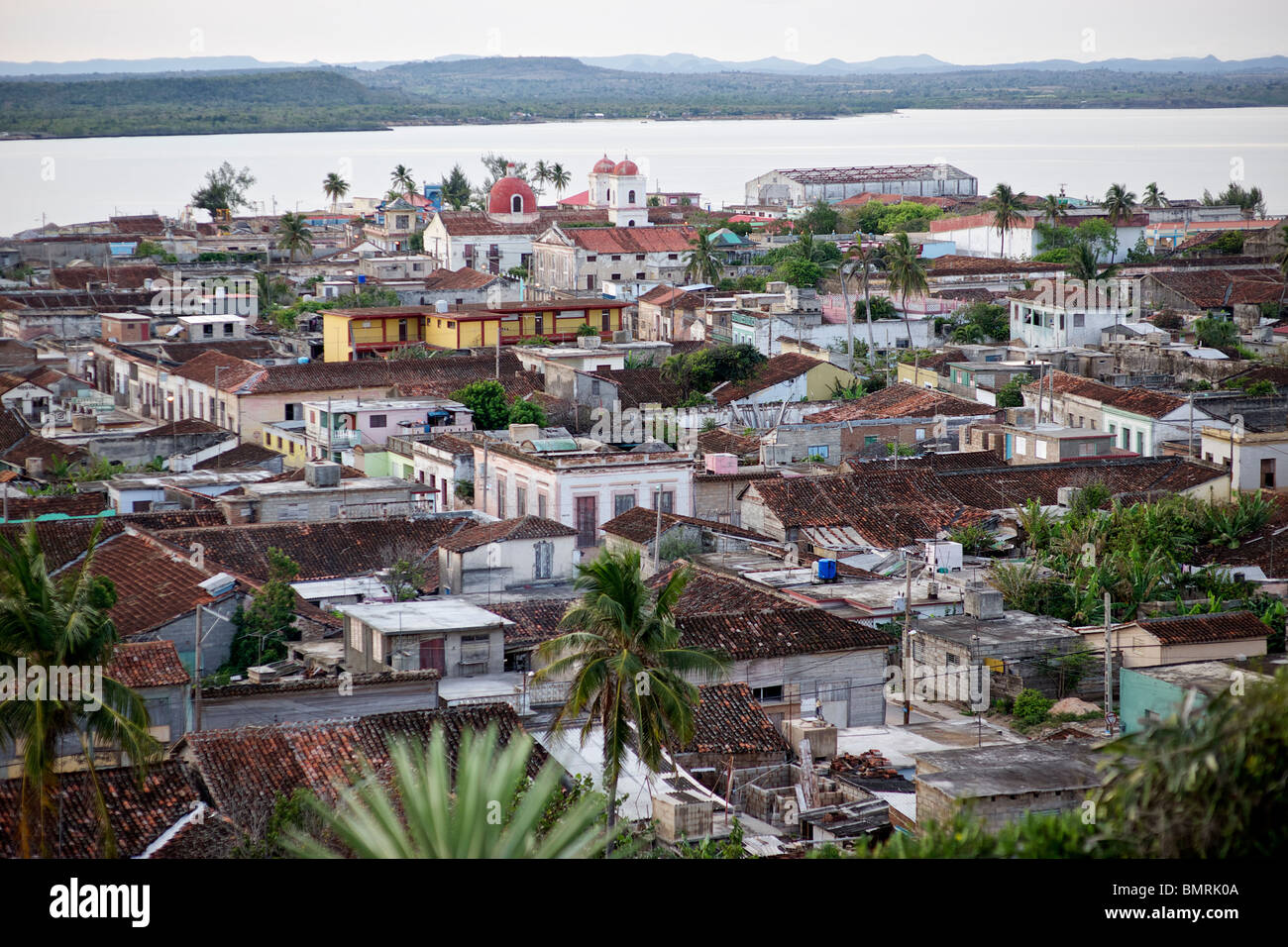 View of Gibara, Cuba Stock Photo