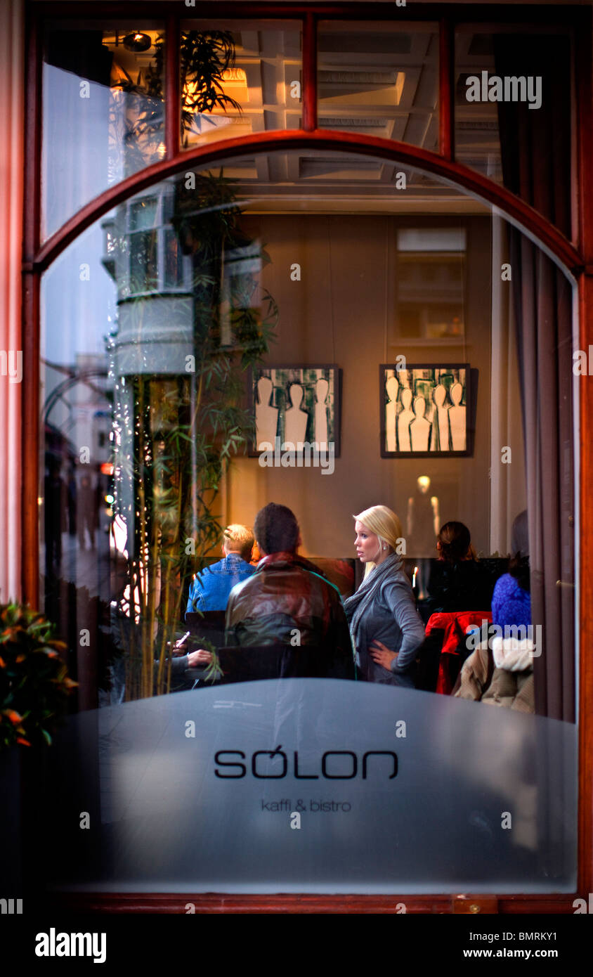Iceland, Reykjavik Salon cafe, resturant & club on Laugavegur Street Stock  Photo - Alamy