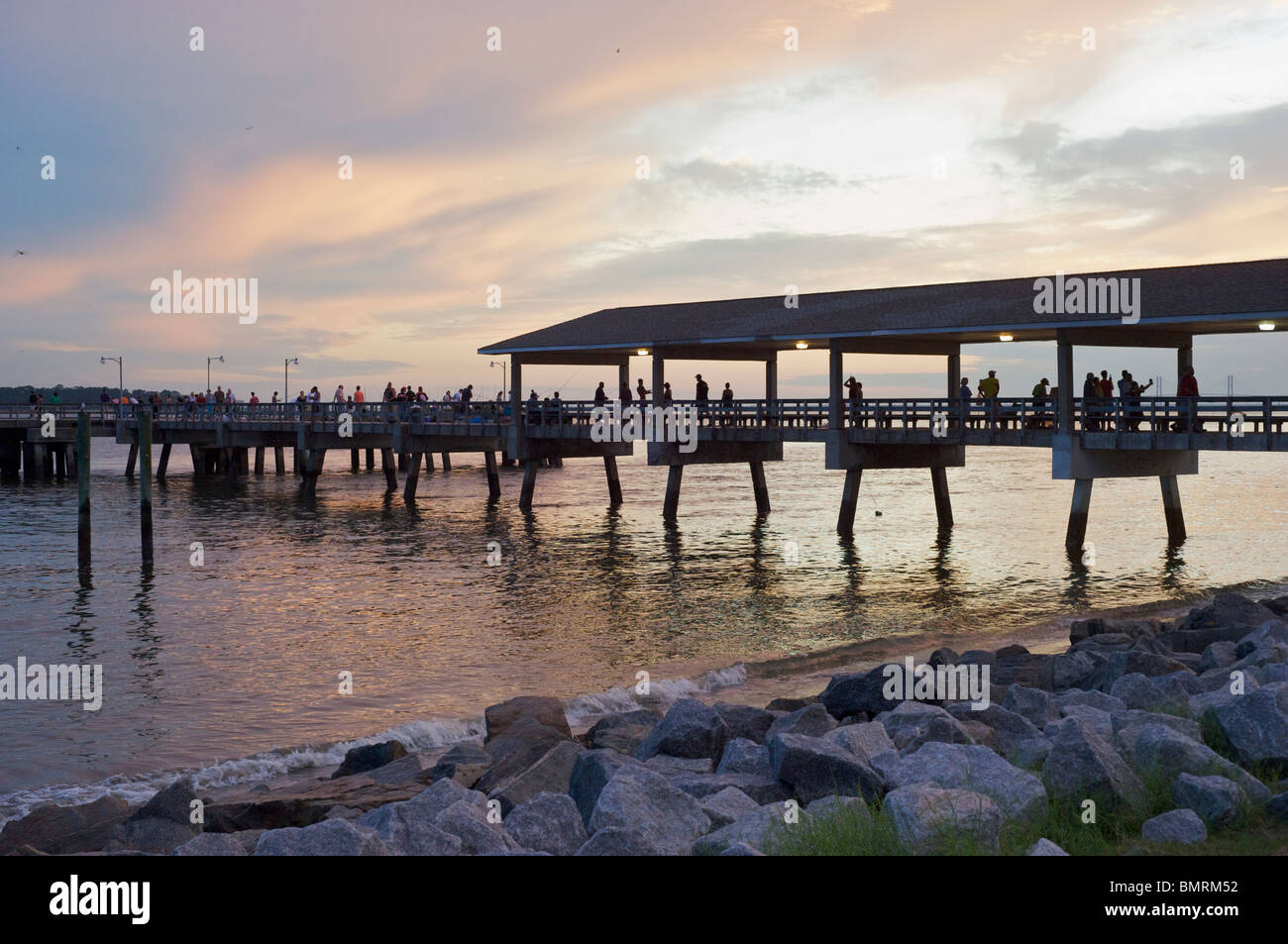 Pier at St. Simons Island Stock Photo Alamy