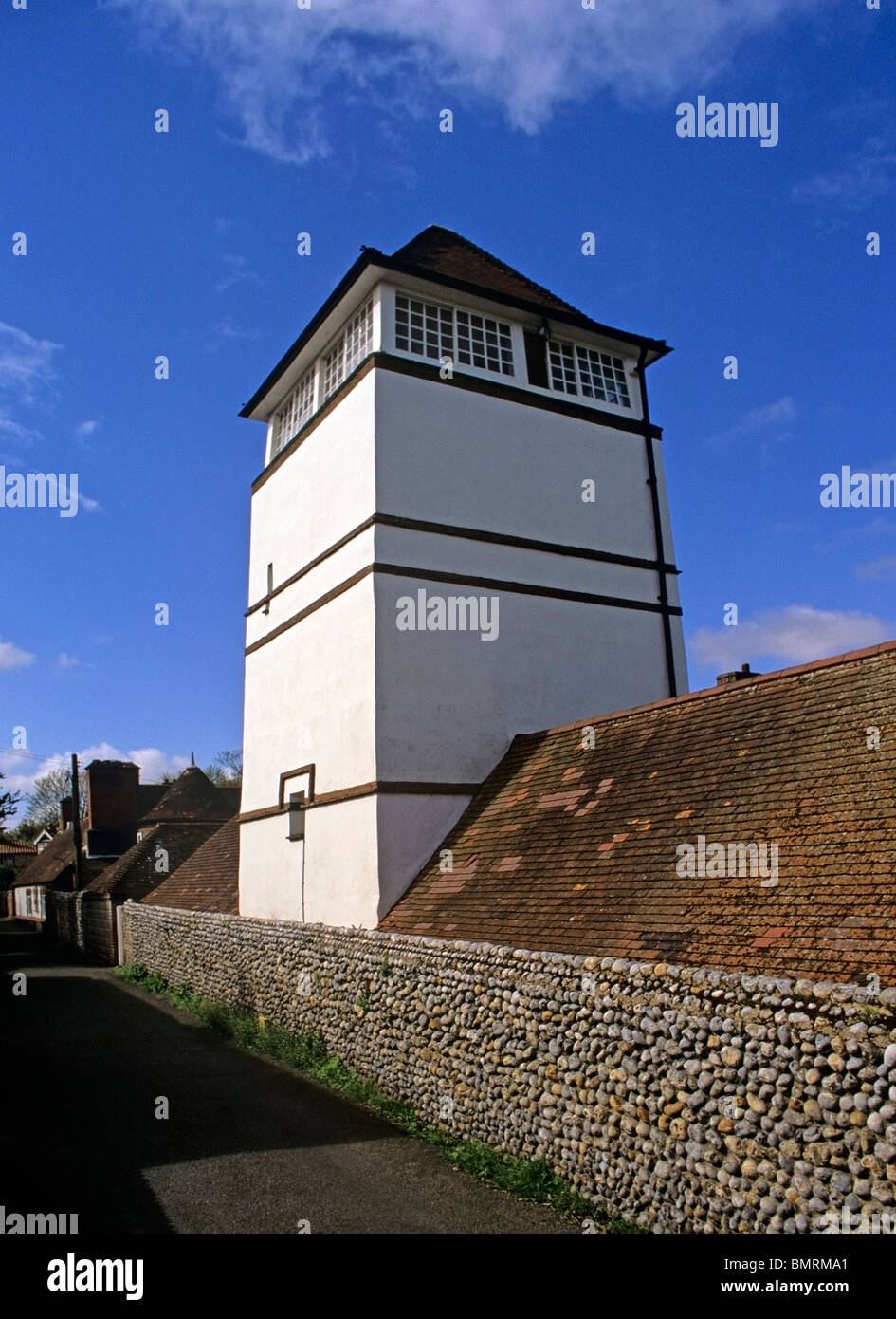 Overstrand Clock Tower Stock Photo Alamy