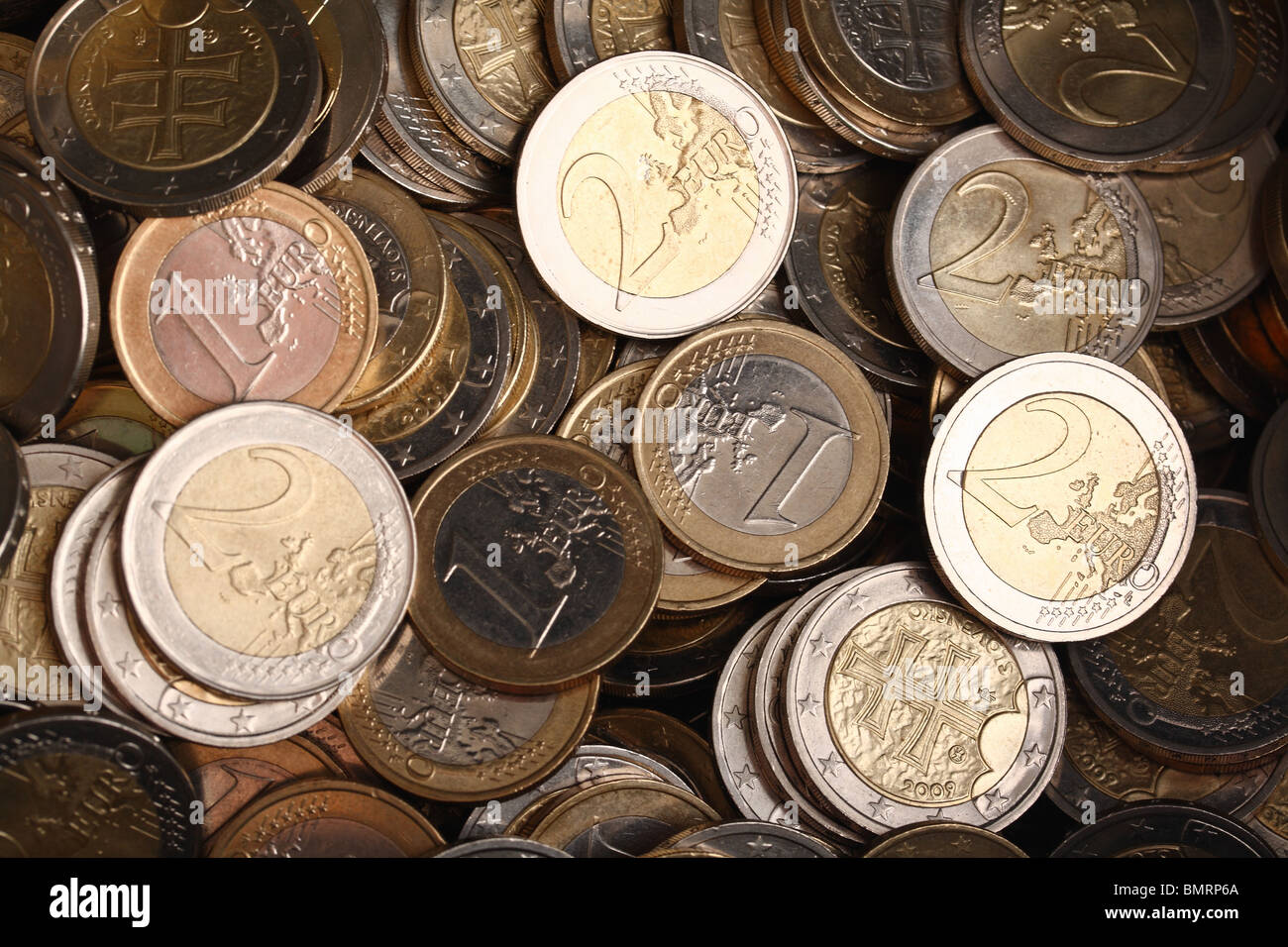 One euro coin pattern hi-res stock photography and images - Alamy