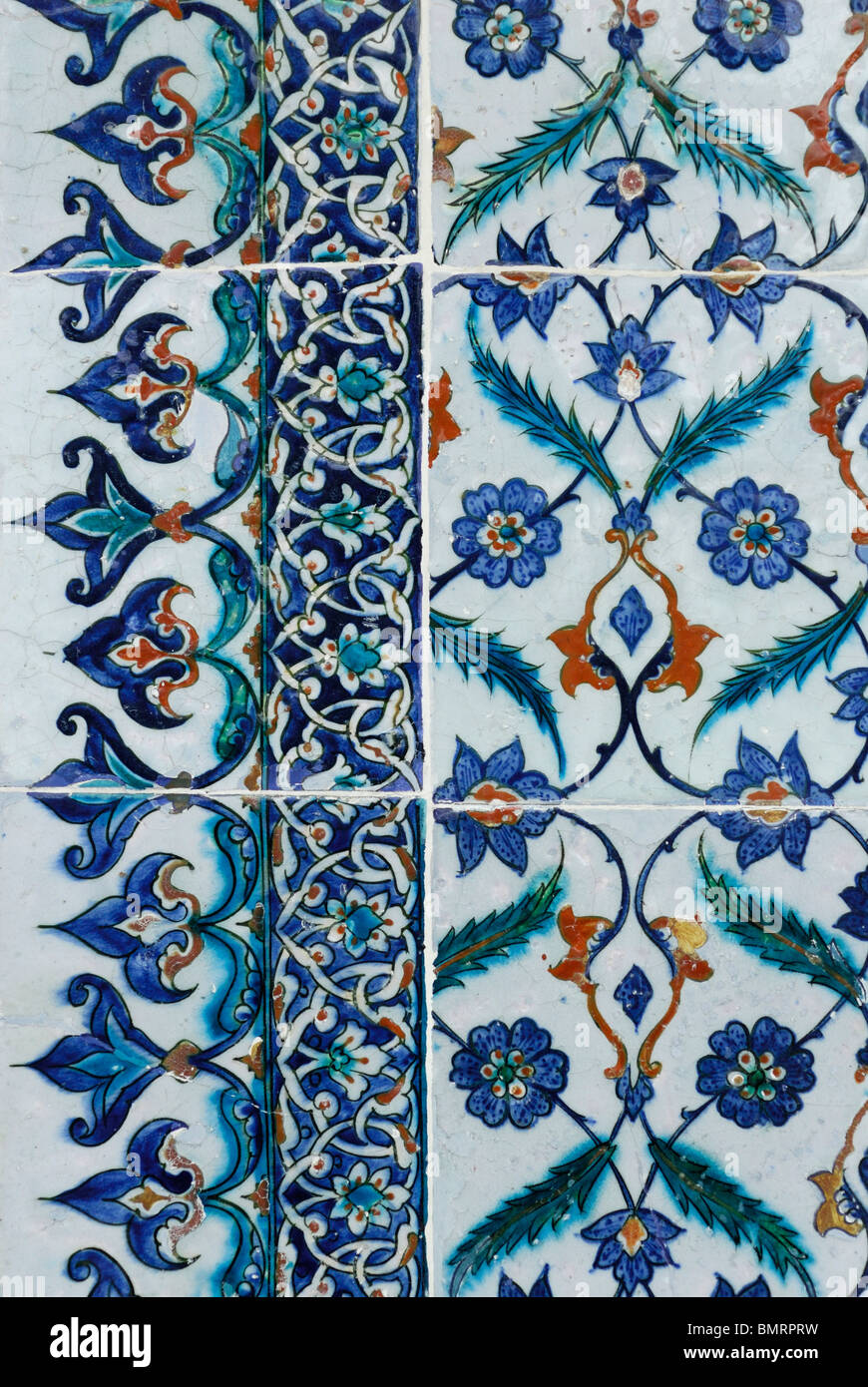 Istanbul. Turkey. Iznik Tiles Topkapi Palace. Stock Photo