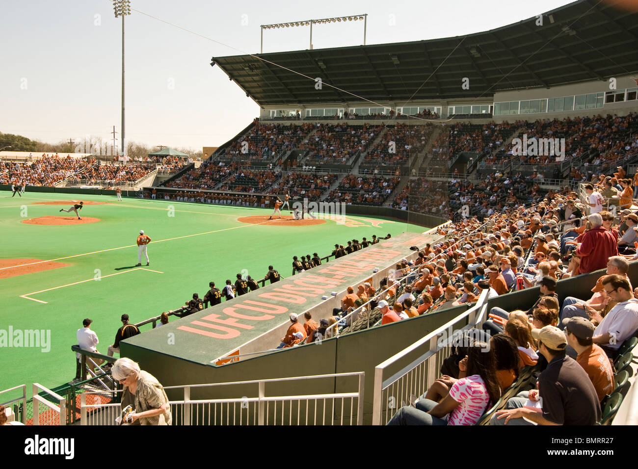 College baseball game at the University of Texas stadium in Austin, Texas, USA Stock Photo Alamy