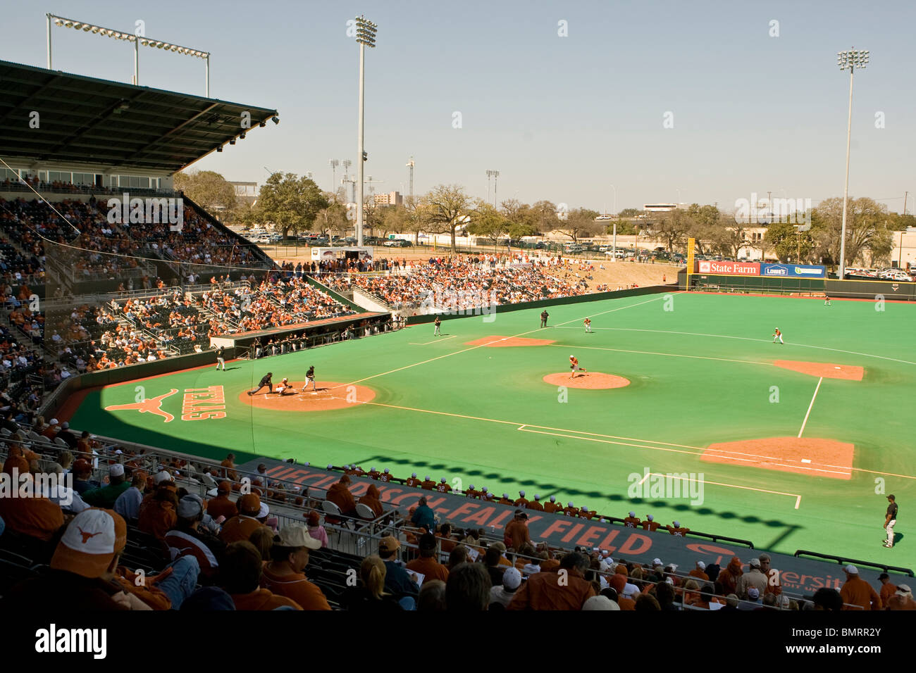 College baseball game at the University of Texas stadium in Austin, Texas, USA Stock Photo Alamy