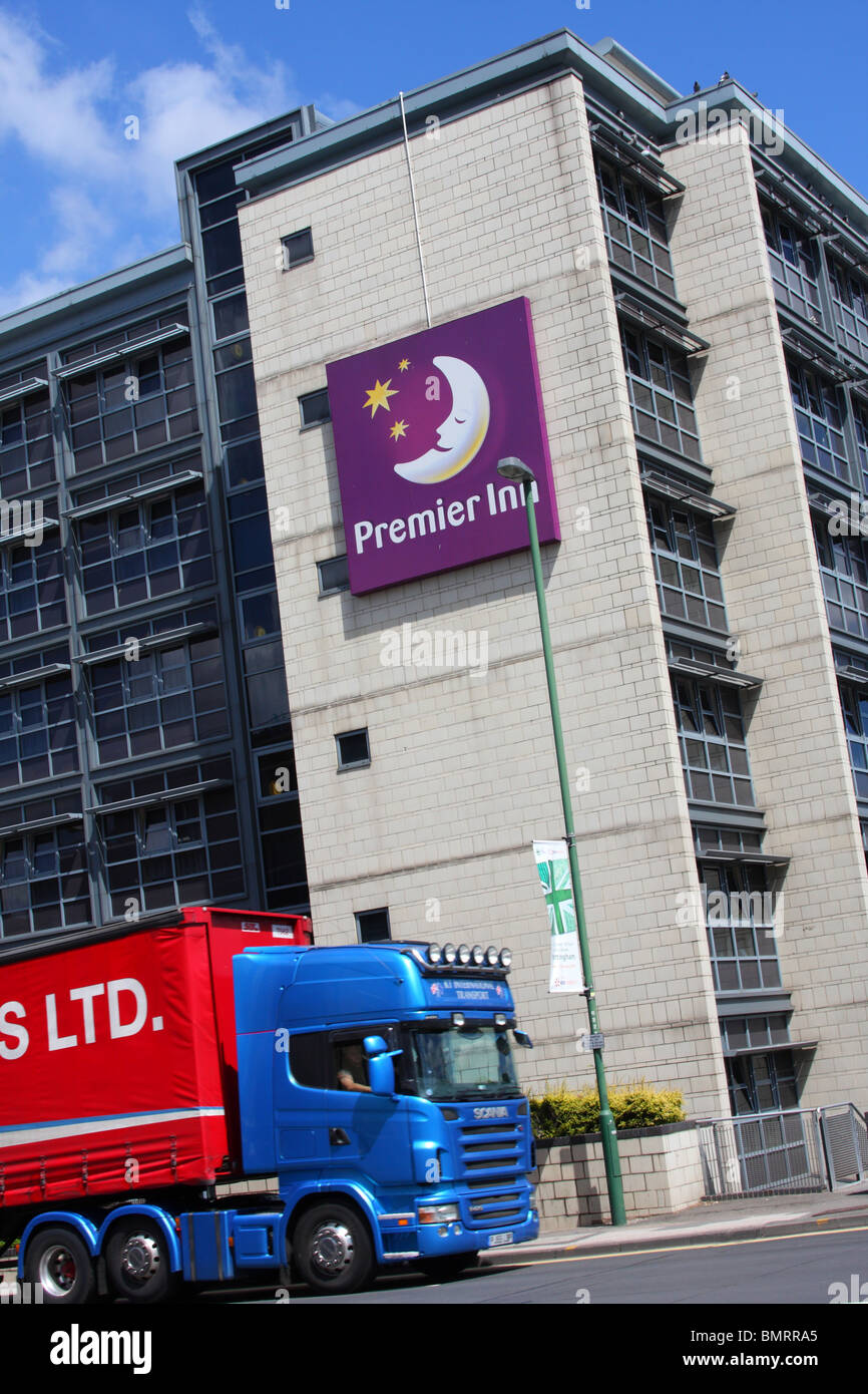 A Premier Inn hotel in a U.K. city. Stock Photo