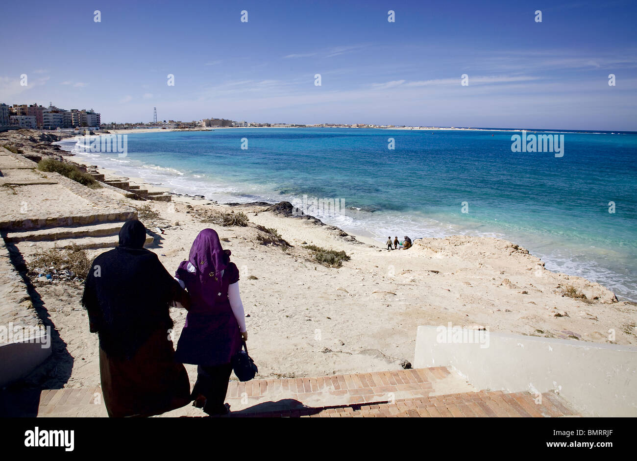 Matruh beach. Egypt Stock Photo