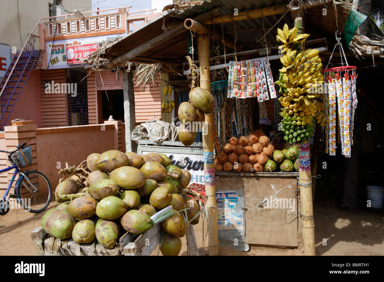shop ; Kamalapur ; Hampi ; Deccan Plateau ; Taluka Hospet ; District Bellary ; State  Karnataka ; India Stock Photo