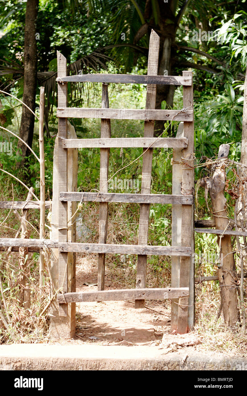 Door ; Village Bhogwe ; Konkan ; District Sindhudurga ; Maharashtra ; India Stock Photo