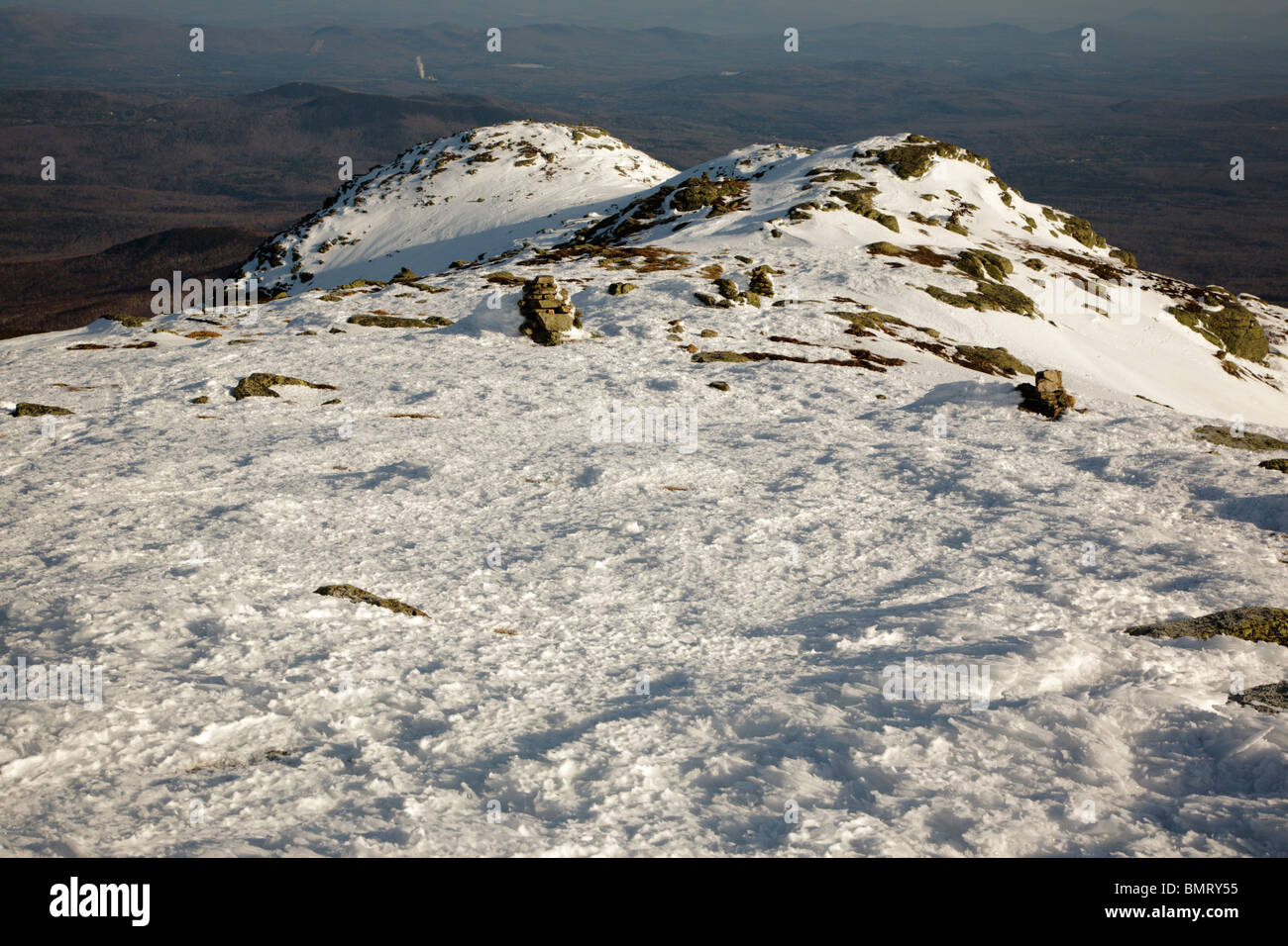 Mount Lafayette during the winter months in the White Mountains, New
