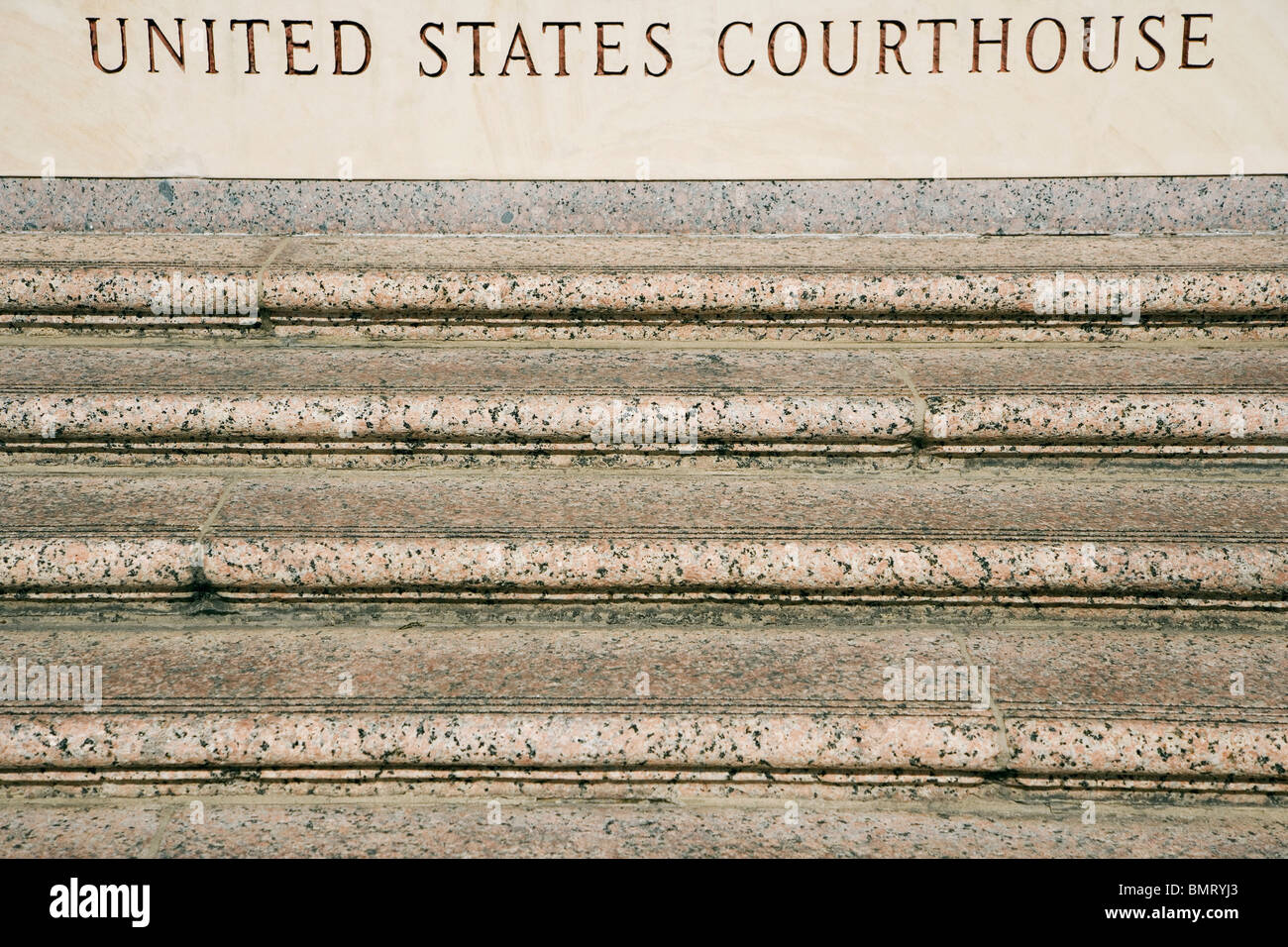 San Antonio, Texas, United States Of America; Steps Of The United States Courthouse Stock Photo