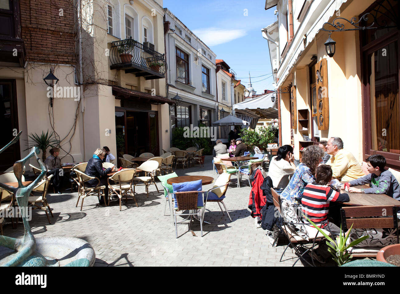 cafes, Tbilisi, Stock Photo Alamy