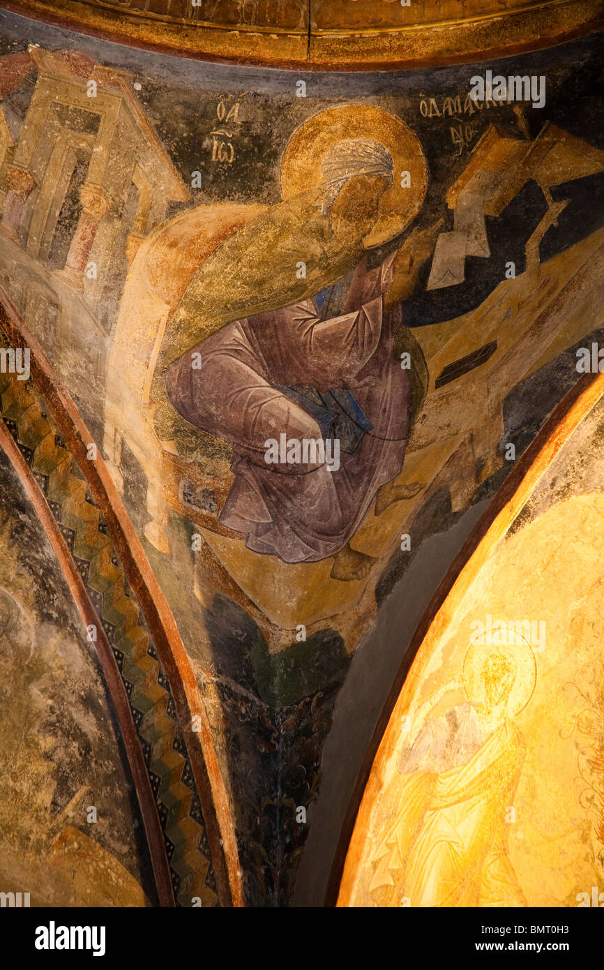 Fresco inside Chora Museum, also known as Kariye Muzesi, Edirnekapi, Istanbul, Turkey Stock Photo