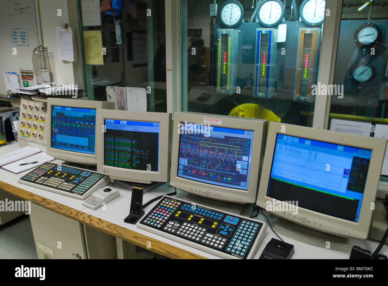 The control room of MIT's Cogeneration Plant Stock Photo - Alamy