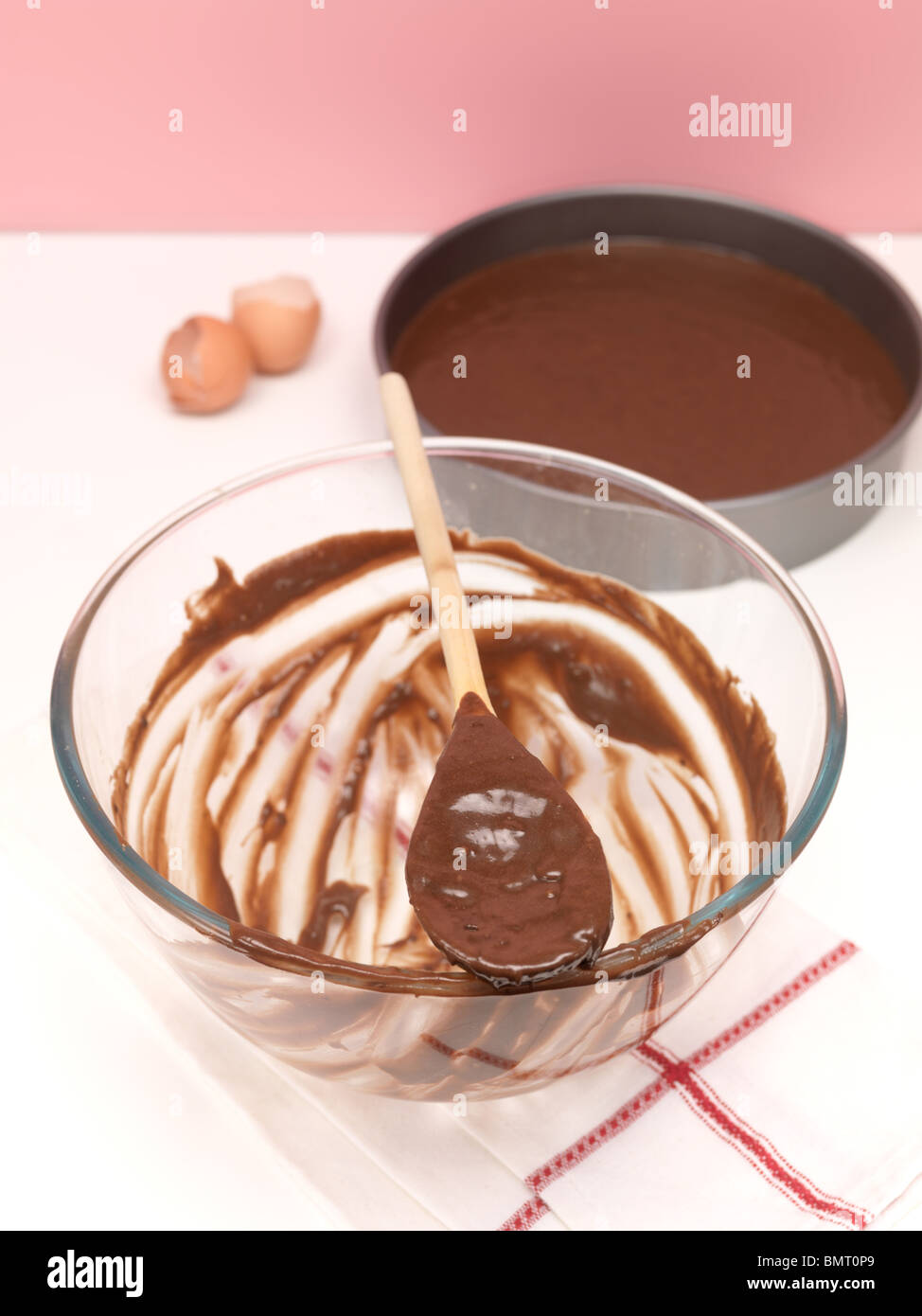 A chocolate cake mix Stock Photo Alamy