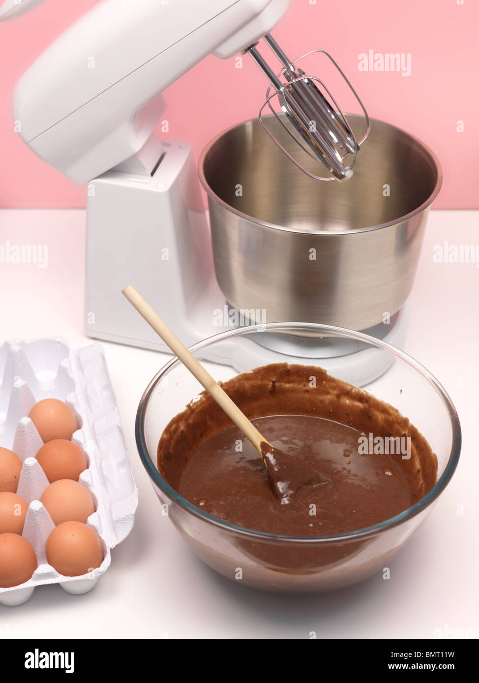 A chocolate cake mix Stock Photo Alamy