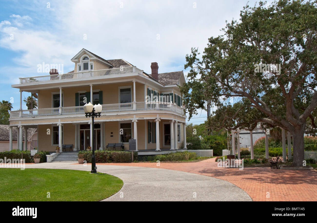 Texas, Corpus Christi, Heritage Park, Galvan House completed 1908 Stock
