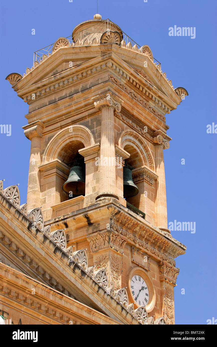 The Church of Santa Marija Assunta or Church of the Assumption (aka Mosta Dome), Mosta, Malta. Stock Photo