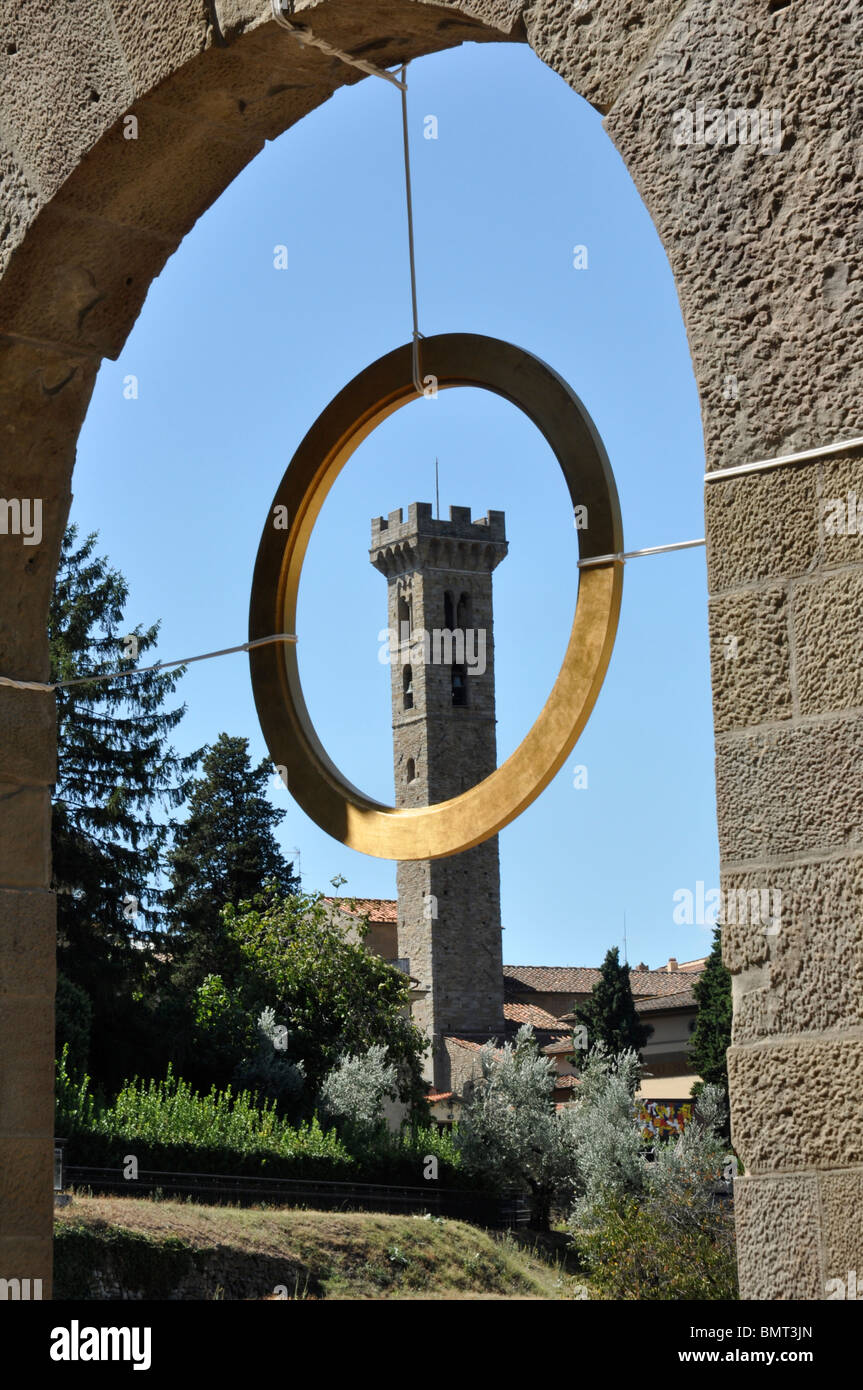 Archaeological site of Roman ruins at Fiesole, near Florence, Tuscany