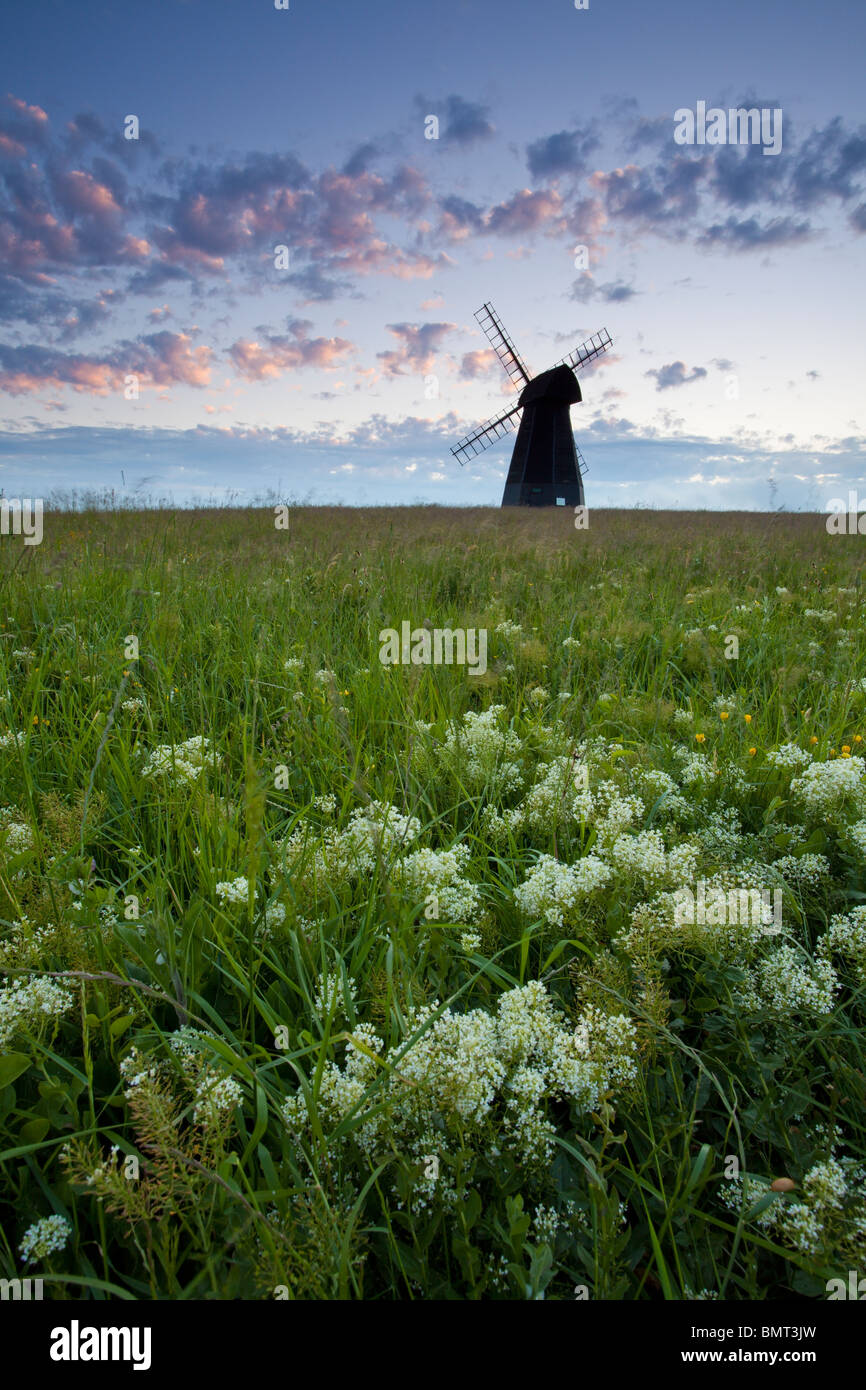 The black smock windmill in Rottingdean, East Sussex, England, UK Stock Photo