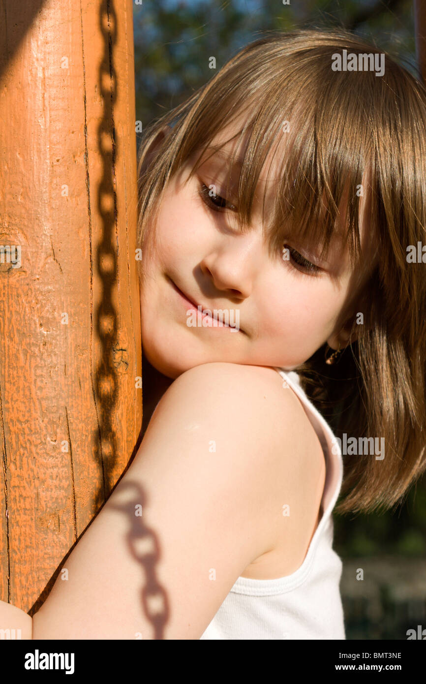 portrait of little girl Stock Photo