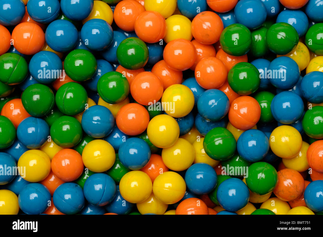 Coloured plastic balls Stock Photo Alamy