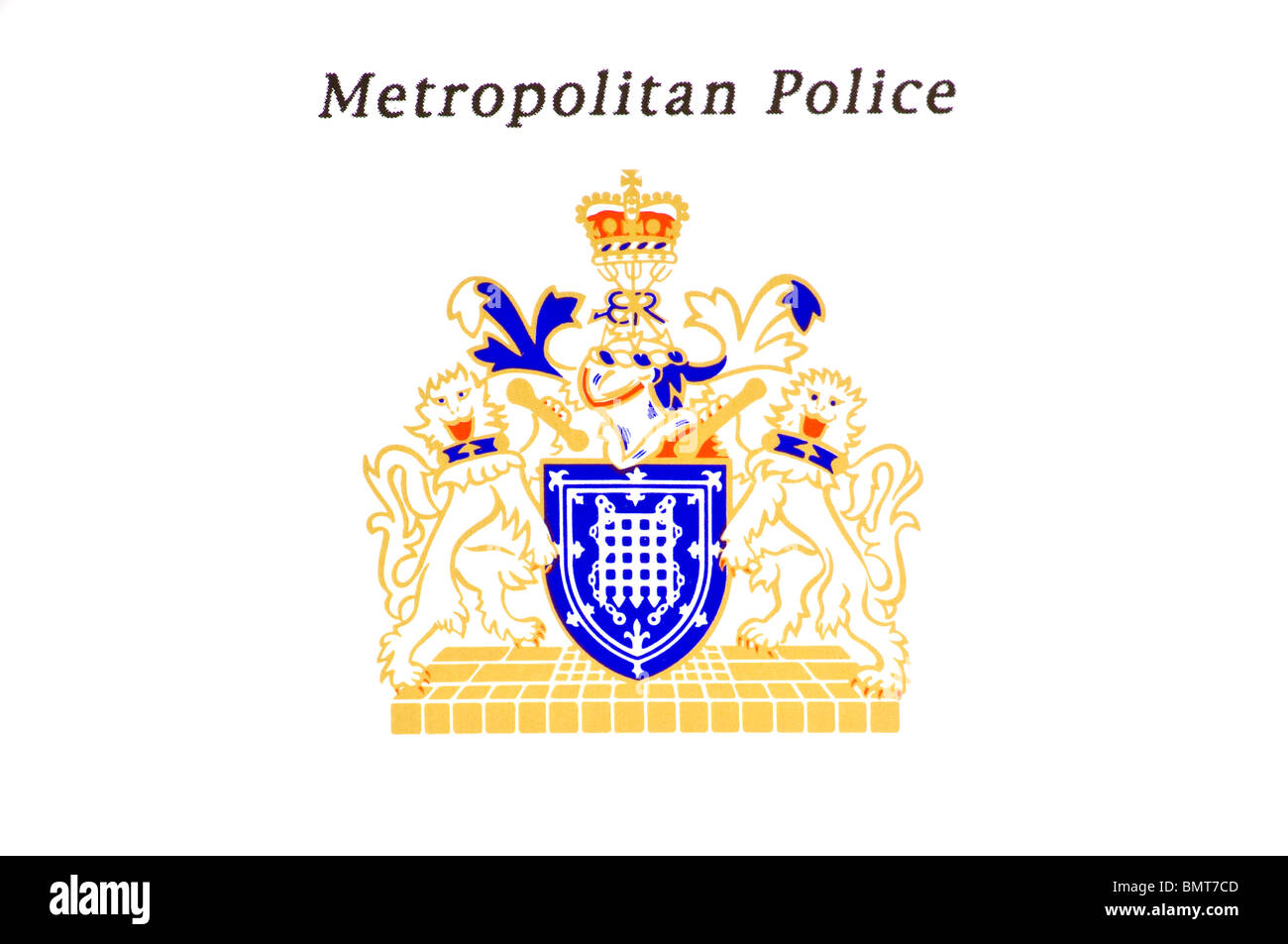 The London Metropolitan Police Crest Stock Photo